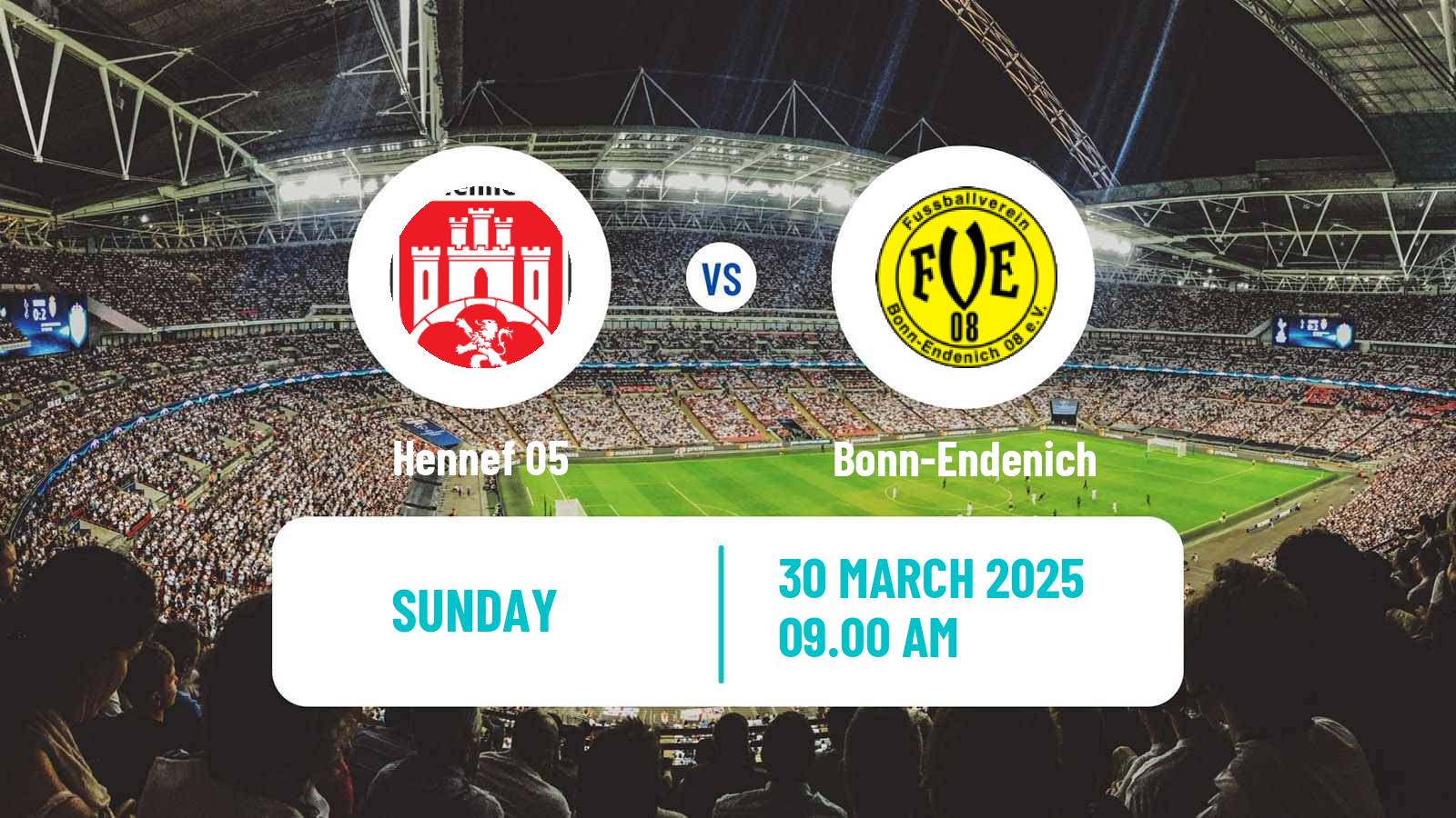 Soccer German Oberliga Mittelrhein Hennef 05 - Bonn-Endenich