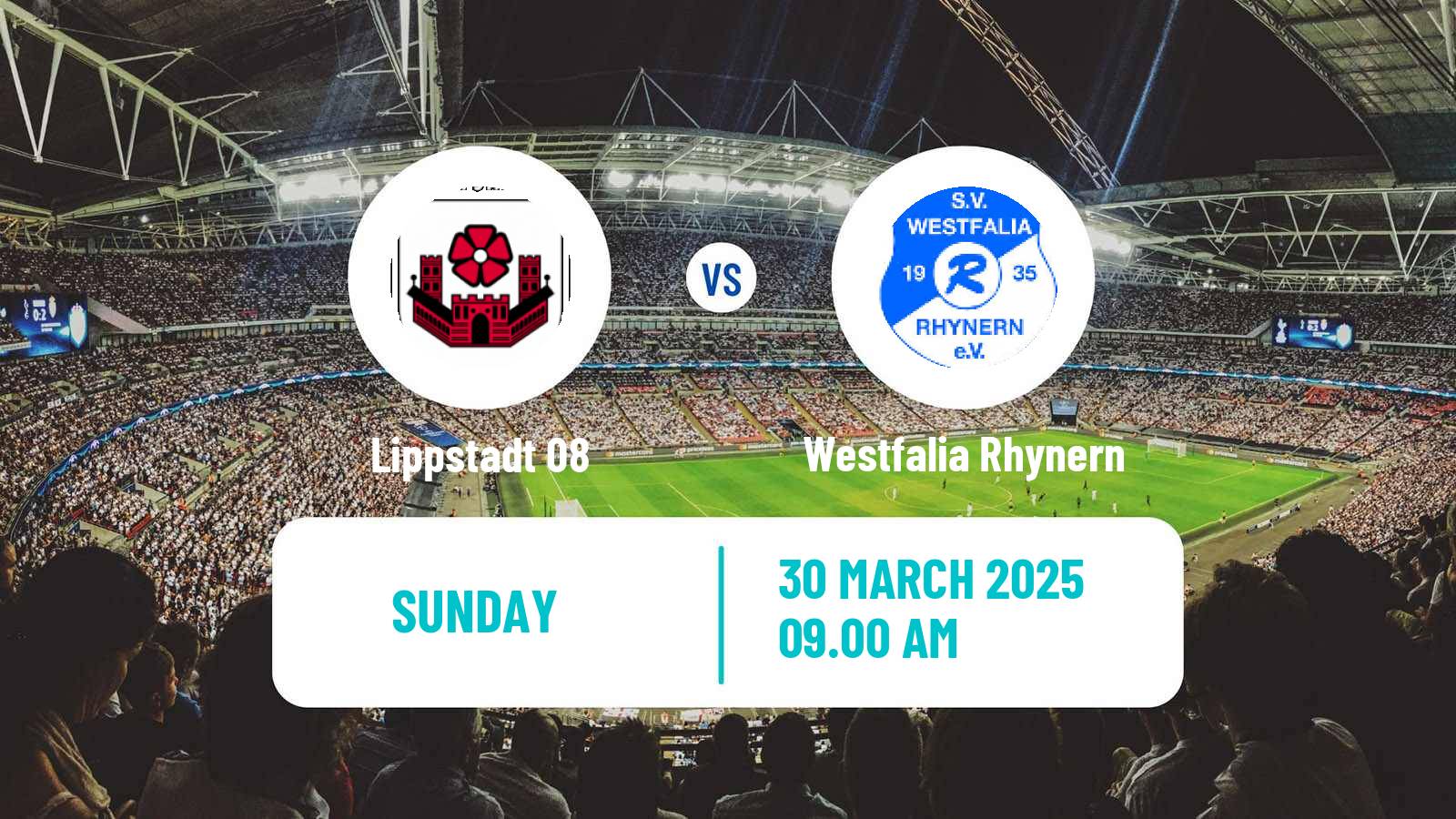 Soccer German Oberliga Westfalen Lippstadt 08 - Westfalia Rhynern