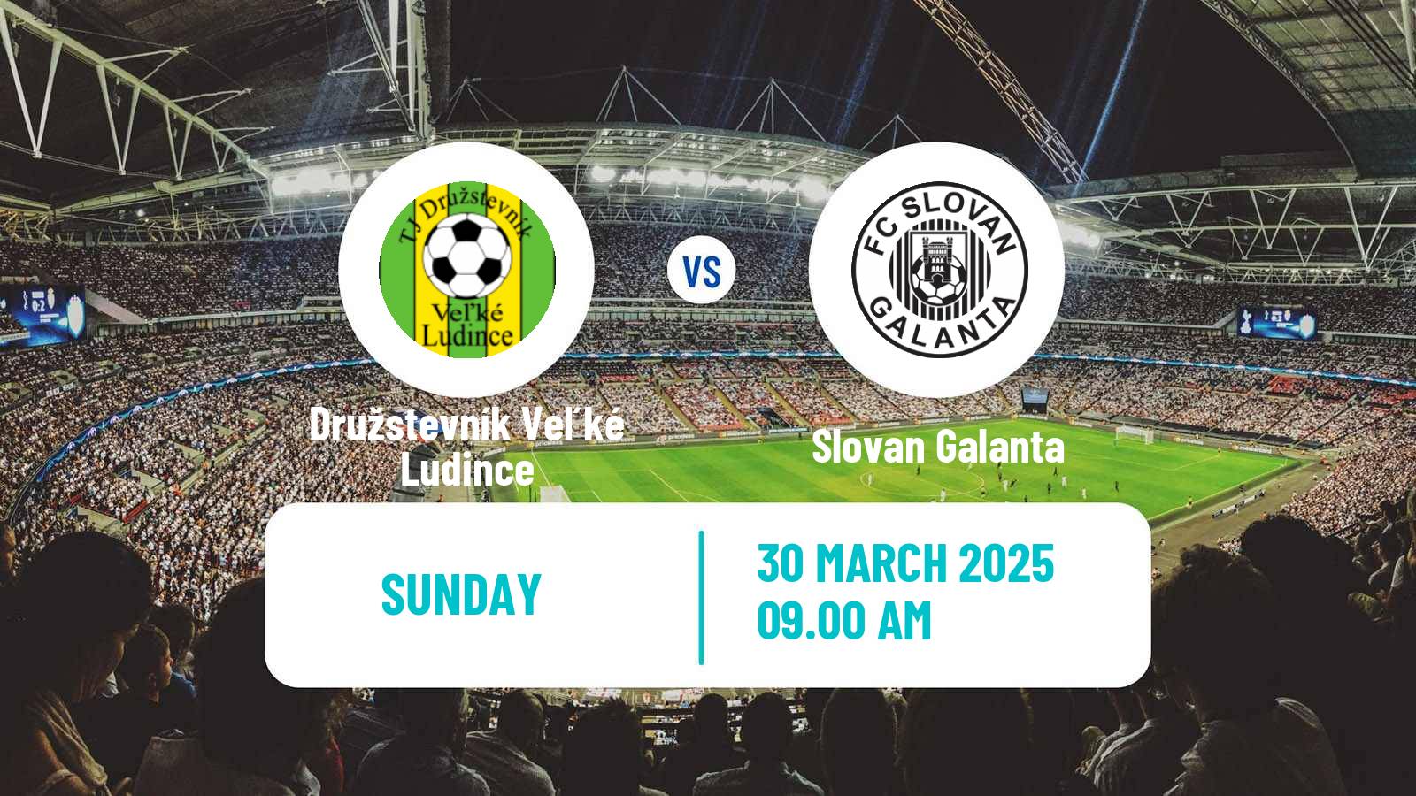 Soccer Slovak 3 Liga West Družstevník Veľké Ludince - Slovan Galanta