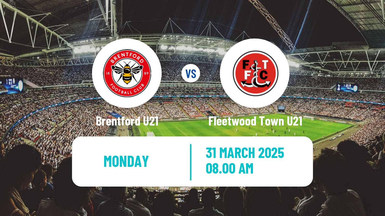Soccer English Professional Development League Brentford U21 - Fleetwood Town U21