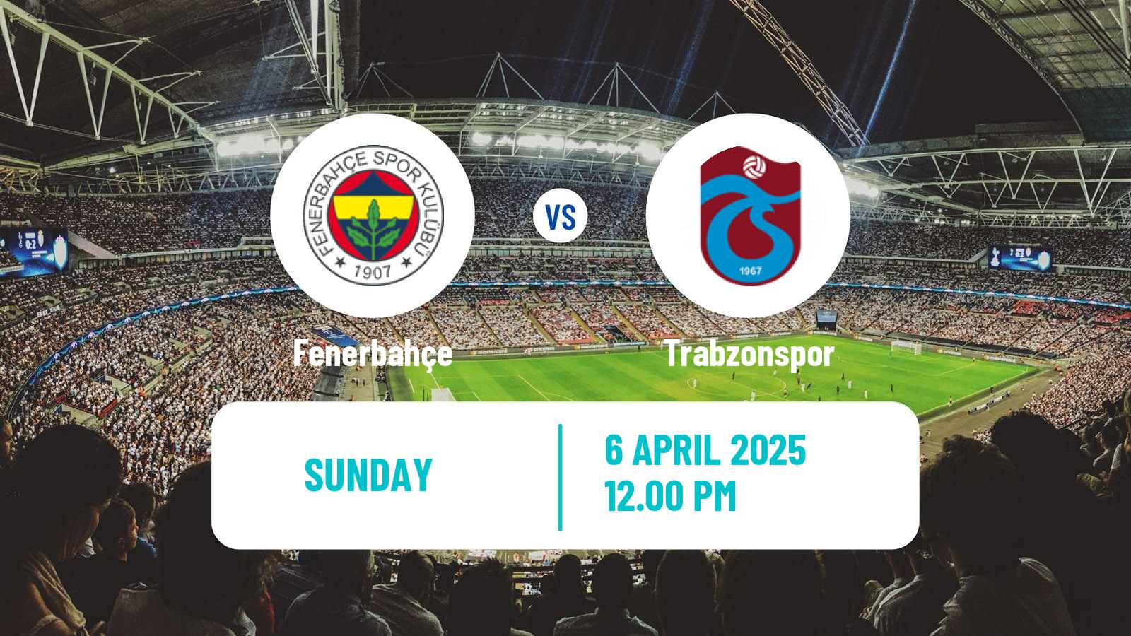 Soccer Turkish Super League Fenerbahçe - Trabzonspor