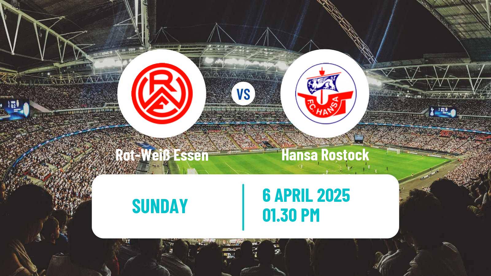 Soccer German 3 Bundesliga Rot-Weiß Essen - Hansa Rostock