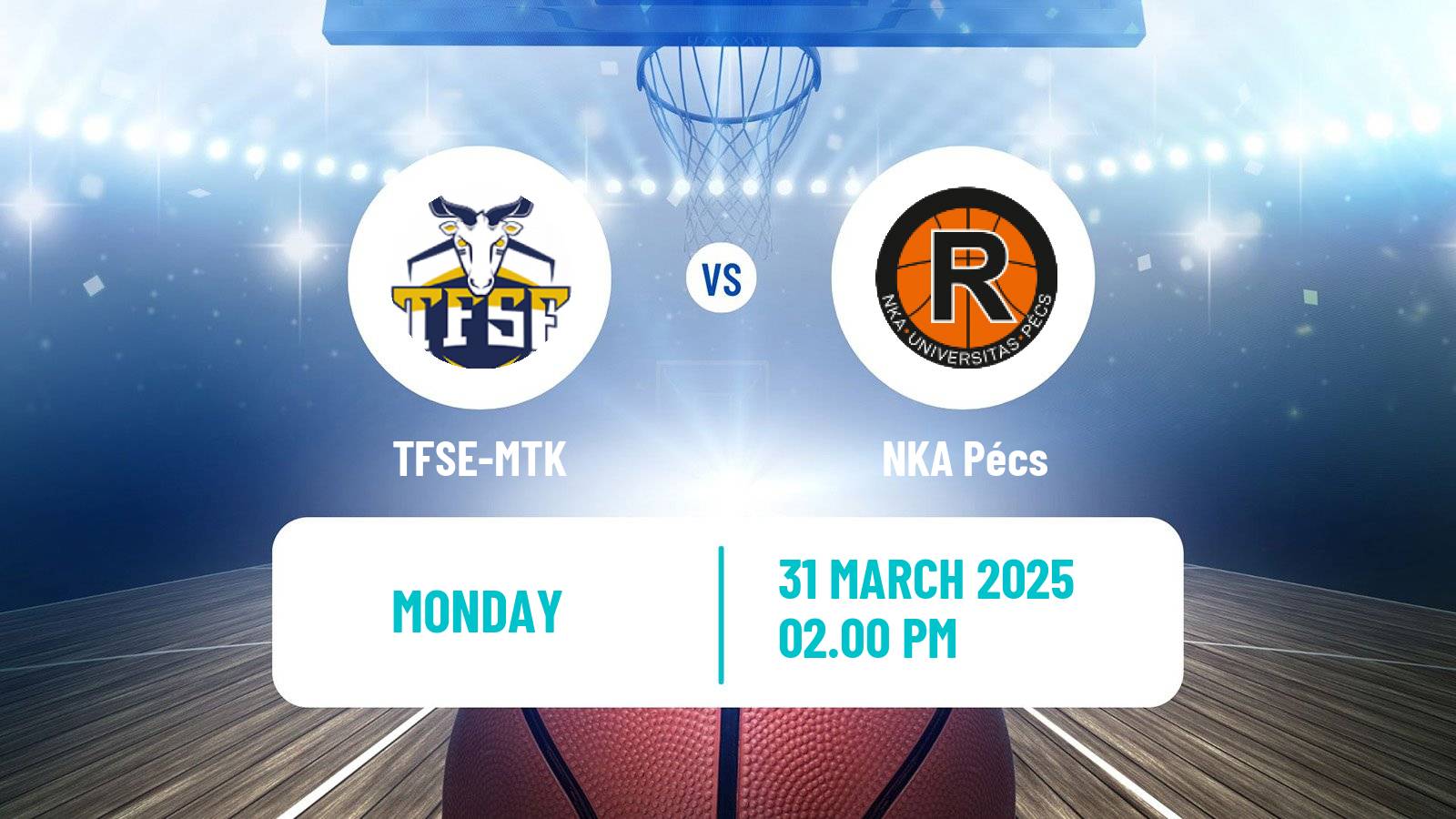 Basketball Hungarian NB I Basketball Women TFSE-MTK - NKA Pécs