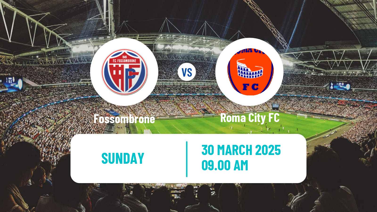 Soccer Italian Serie D - Group F Fossombrone - Roma City