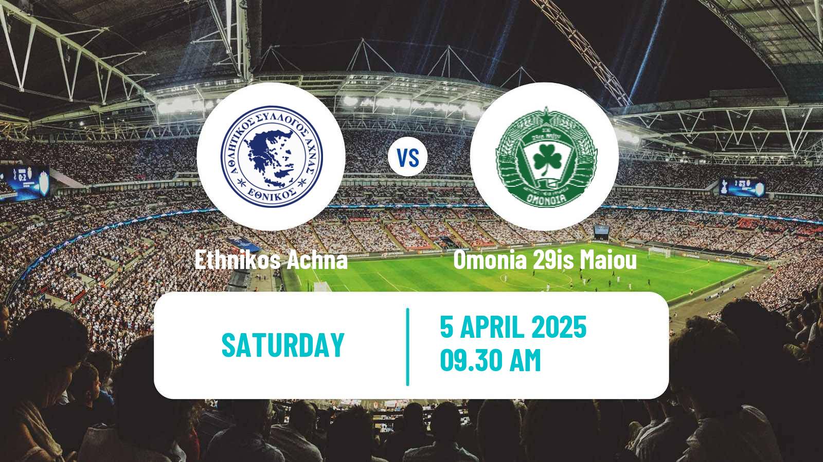 Soccer Cypriot First Division Ethnikos Achna - Omonia 29is Maiou
