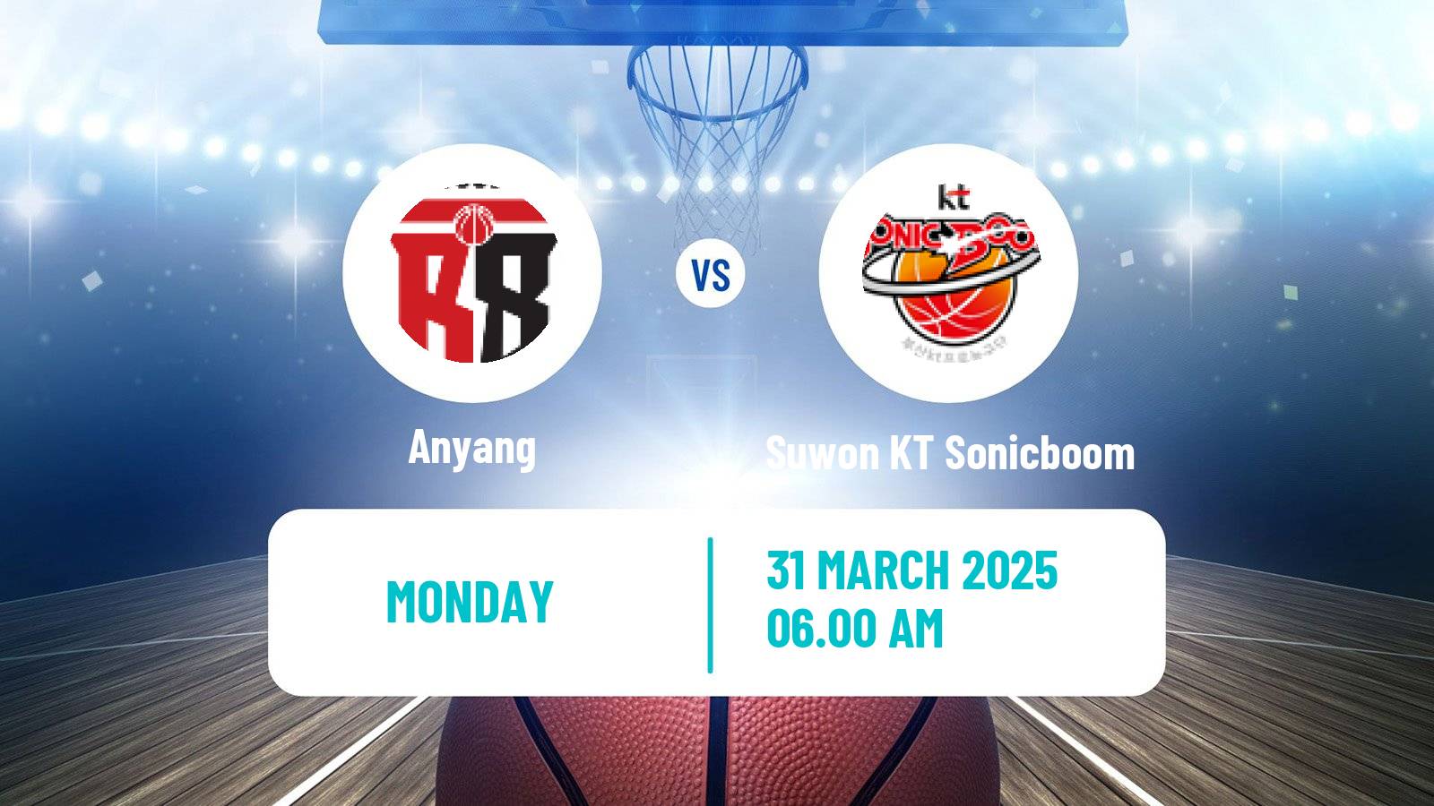 Basketball KBL Anyang - Suwon KT Sonicboom