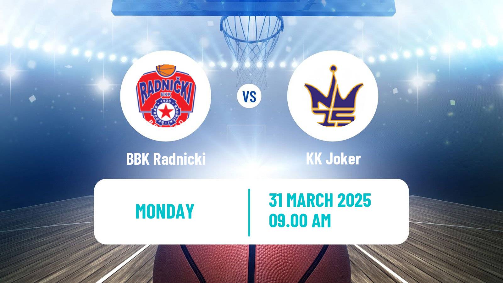Basketball Serbian First League Basketball BBK Radnicki - Joker