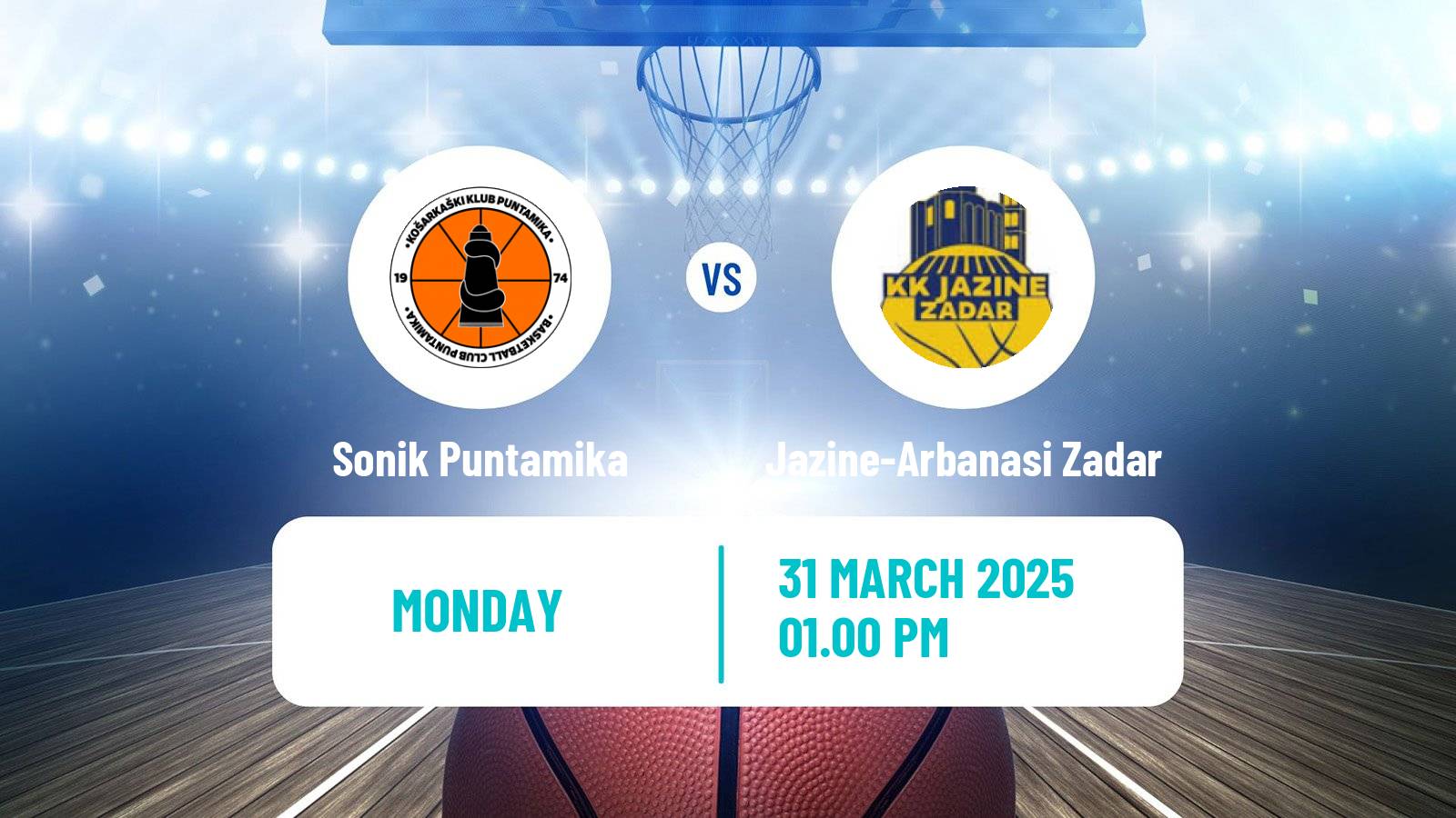Basketball Croatian Prva Liga Basketball Sonik Puntamika - Jazine-Arbanasi Zadar