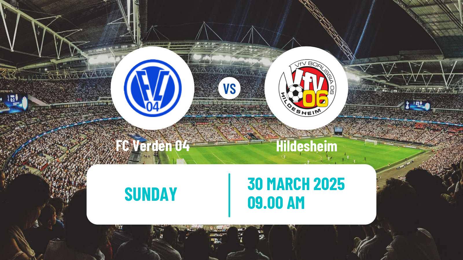 Soccer German Oberliga Niedersachsen Verden - Hildesheim