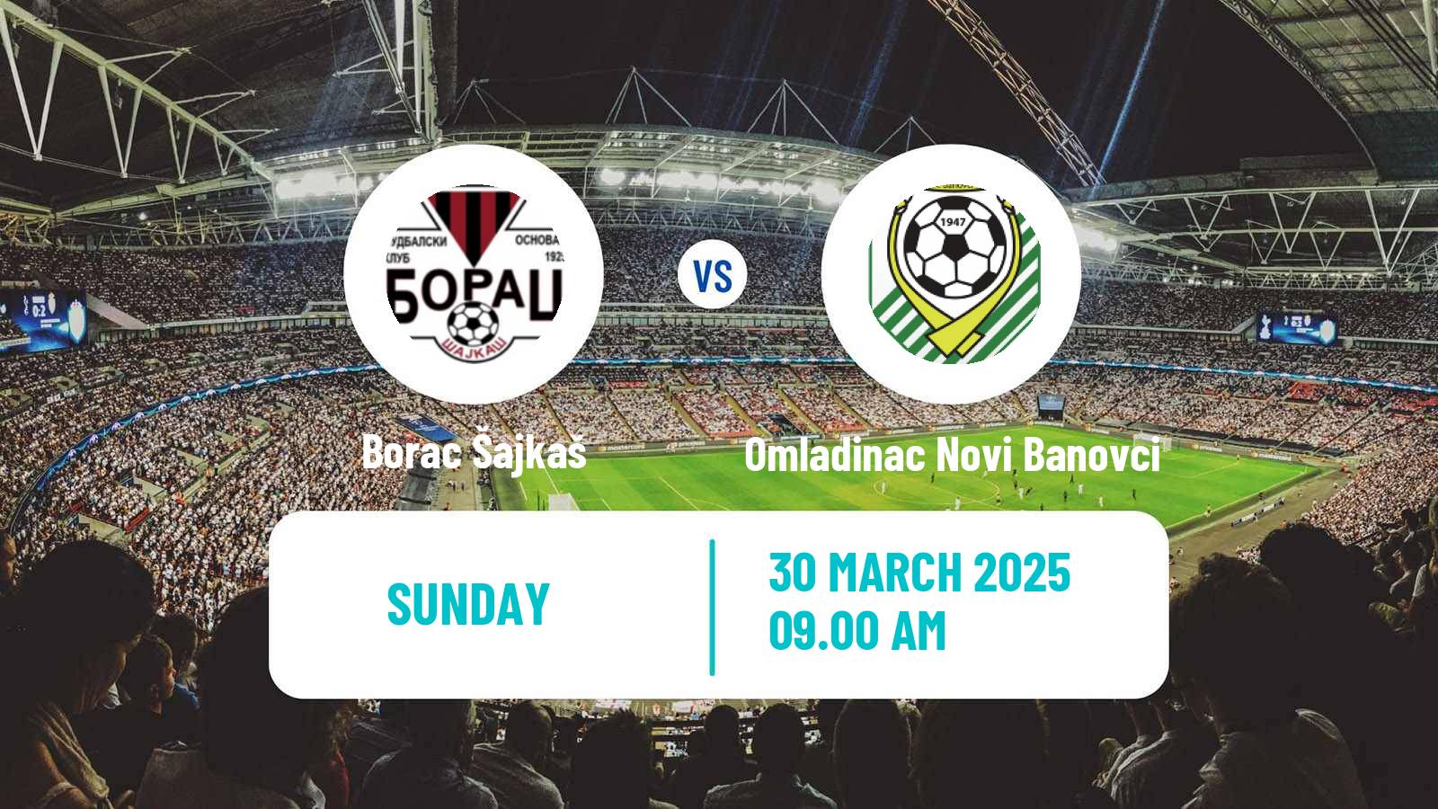 Football Serbian Srpska Liga - Vojvodina Borac Šajkaš - Omladinac Novi Banovci