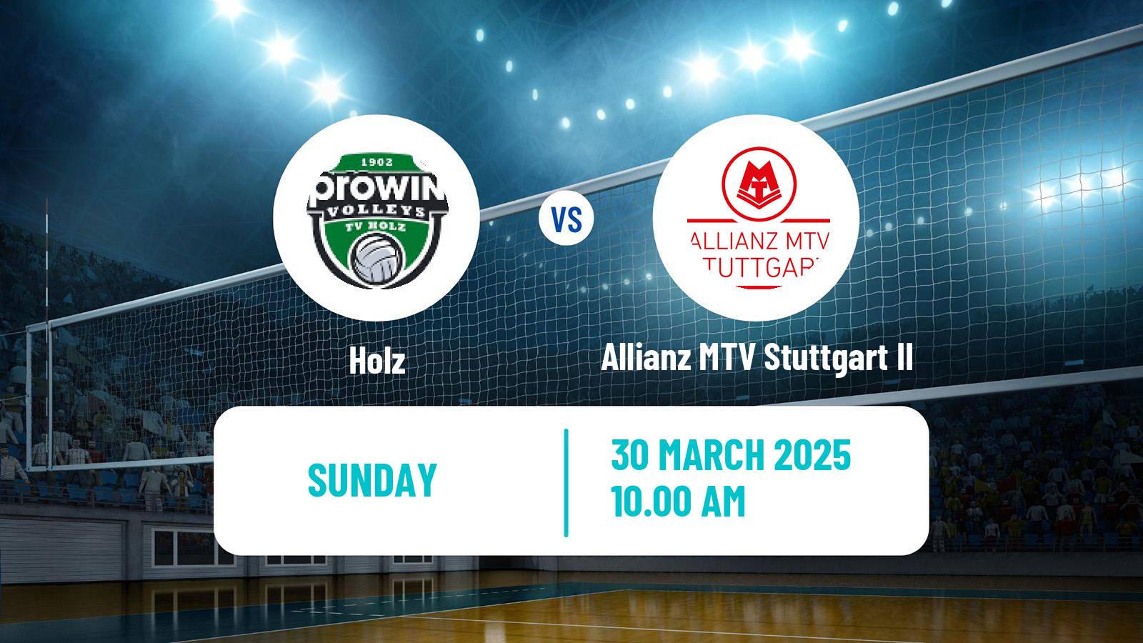 Volleyball German 2 Bundesliga South Volleyball Women Holz - Allianz MTV Stuttgart II