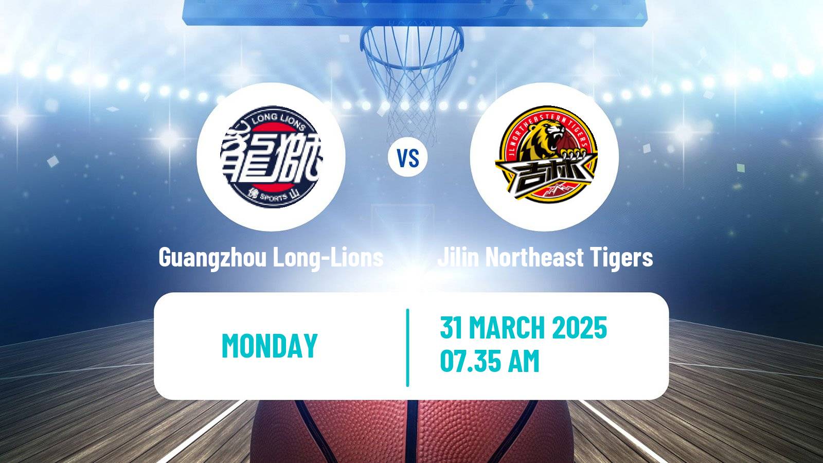 Basketball CBA Guangzhou Long-Lions - Jilin Northeast Tigers
