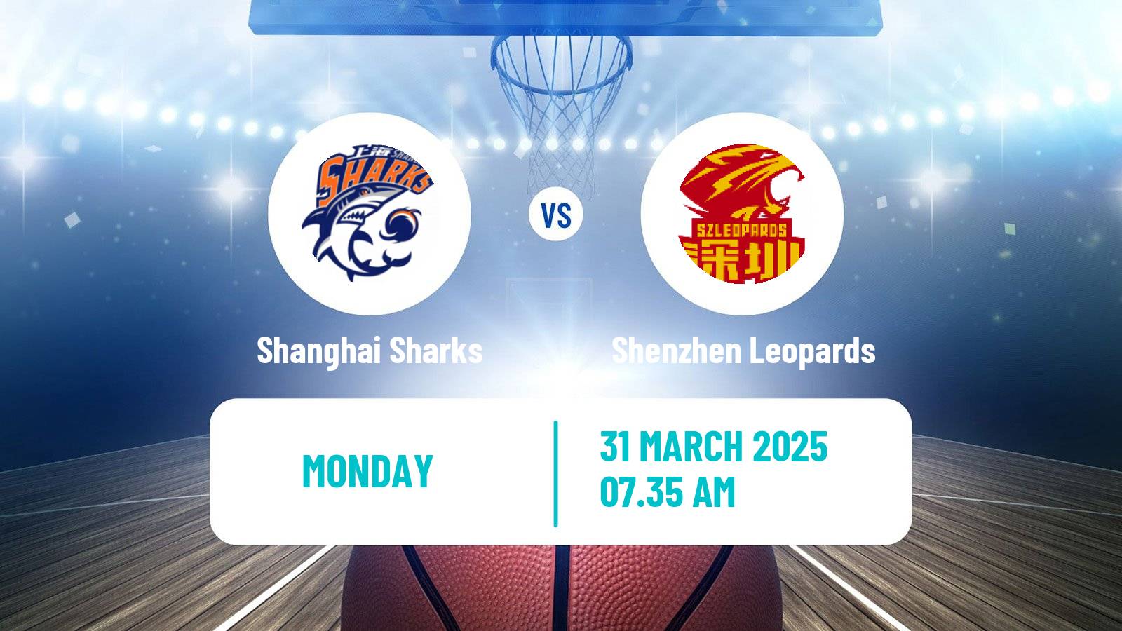 Basketball CBA Shanghai Sharks - Shenzhen Leopards