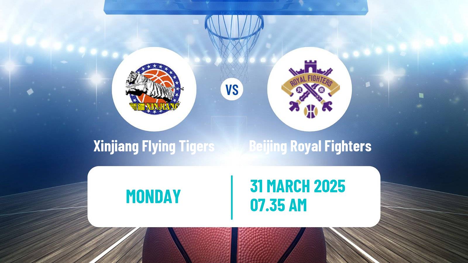 Basketball CBA Xinjiang Flying Tigers - Beijing Royal Fighters