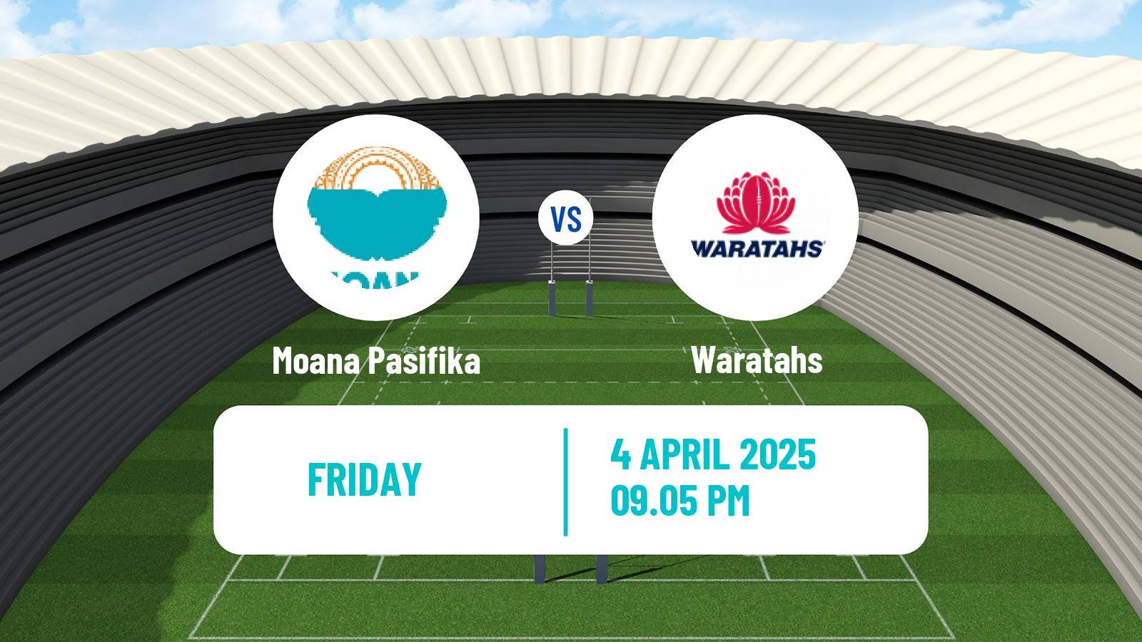 Rugby union Super Rugby Moana Pasifika - Waratahs
