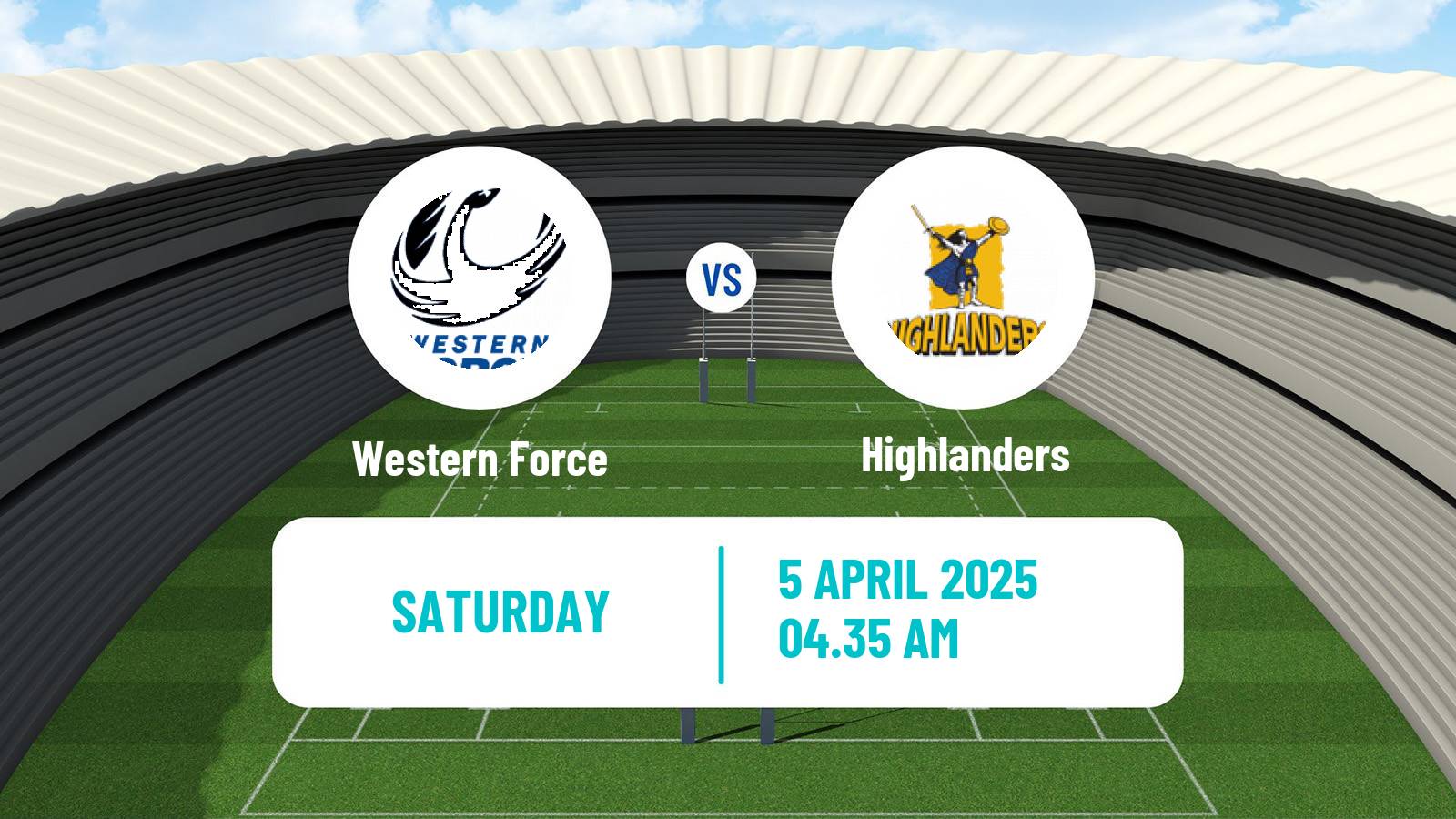 Rugby union Super Rugby Western Force - Highlanders