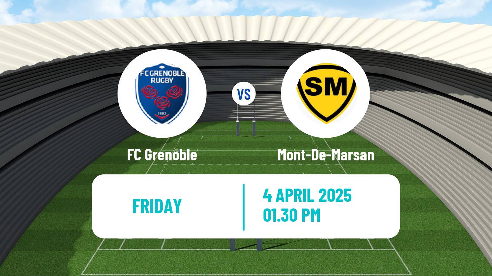 Rugby union French Pro D2 FC Grenoble - Mont-De-Marsan