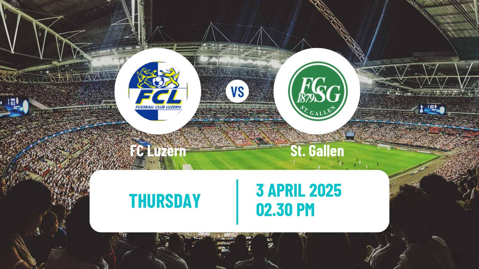 Soccer Swiss Super League Luzern - St. Gallen
