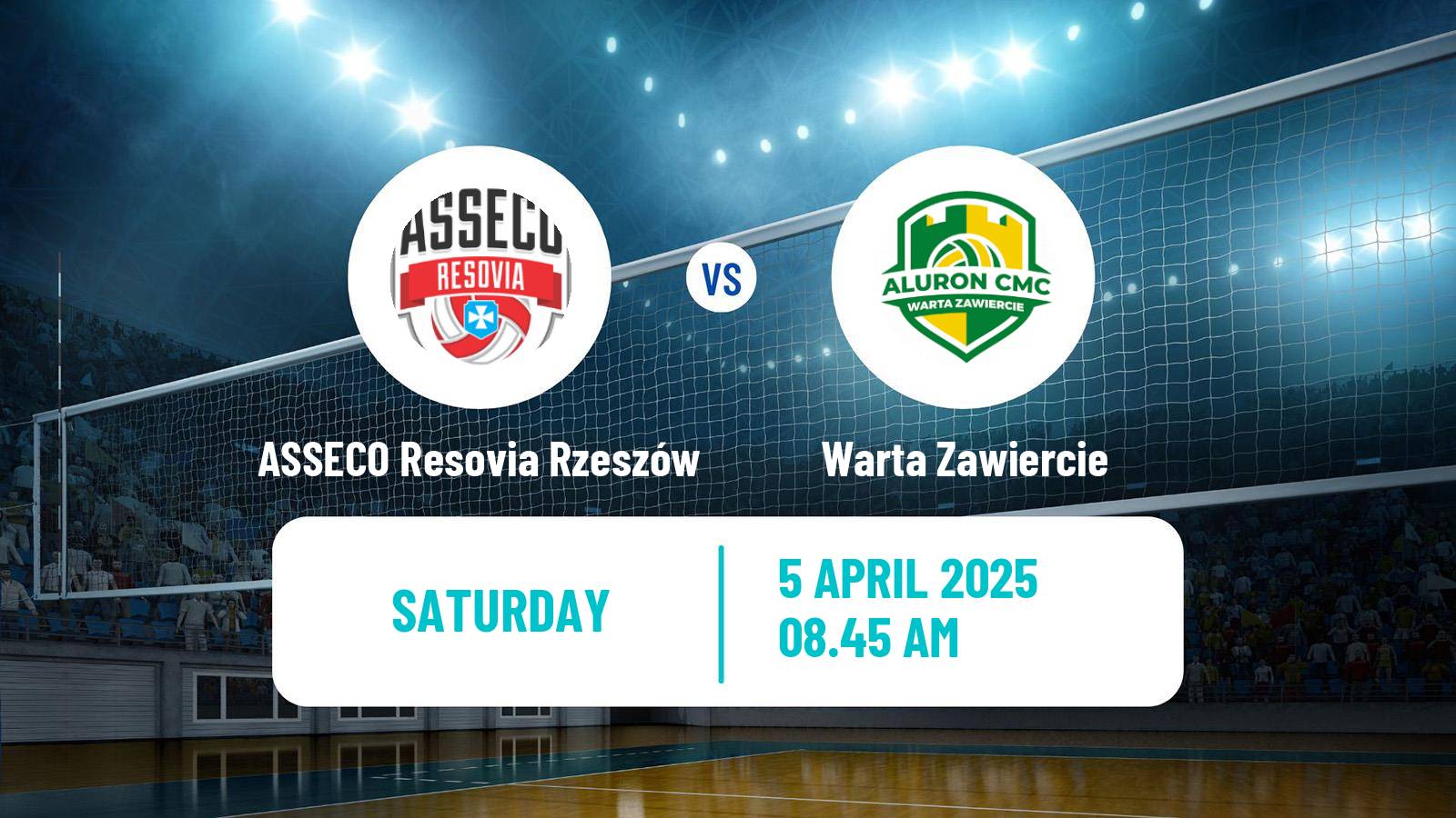Volleyball Polish PlusLiga ASSECO Resovia Rzeszów - Warta Zawiercie