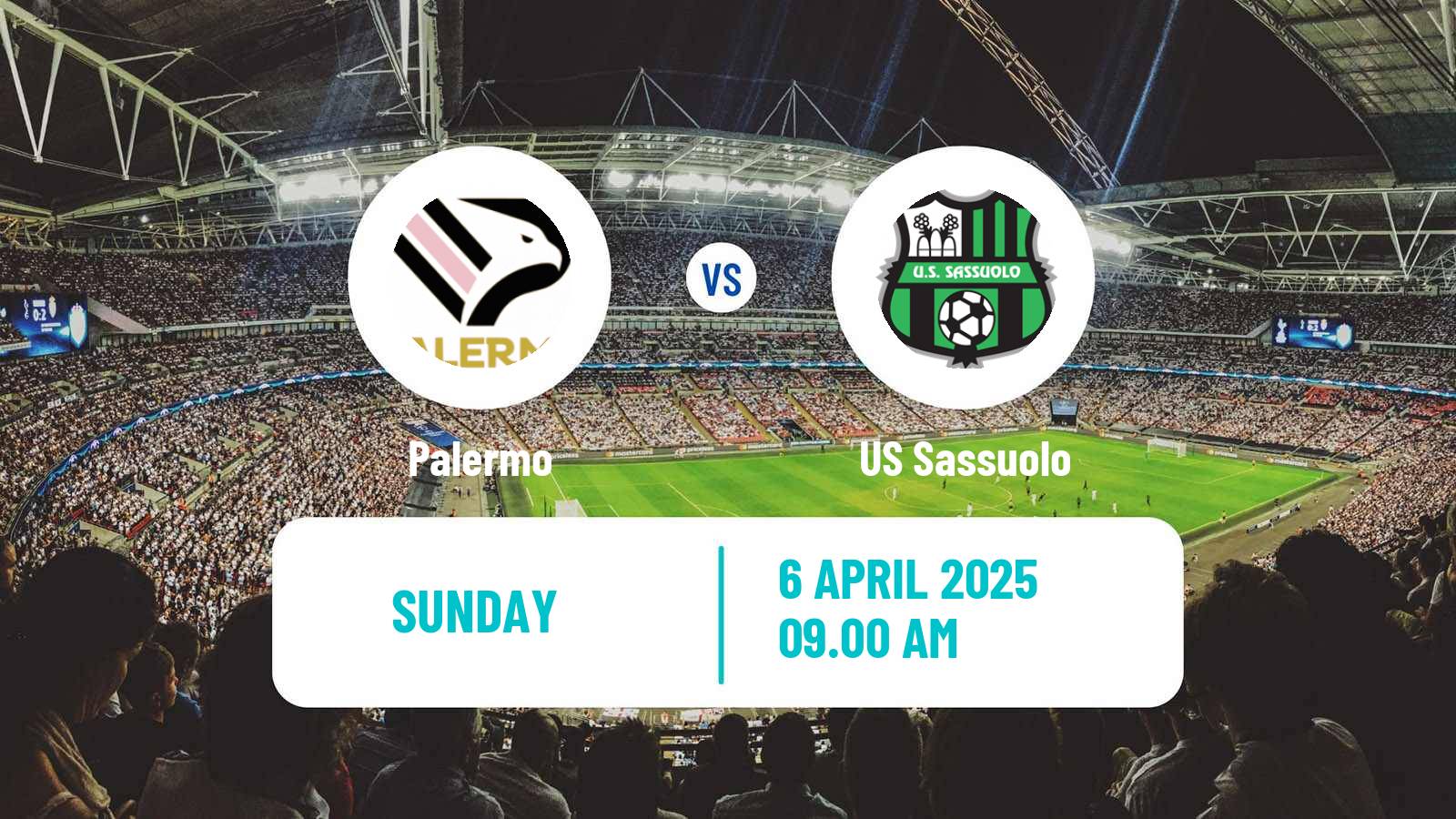 Soccer Italian Serie B Palermo - Sassuolo