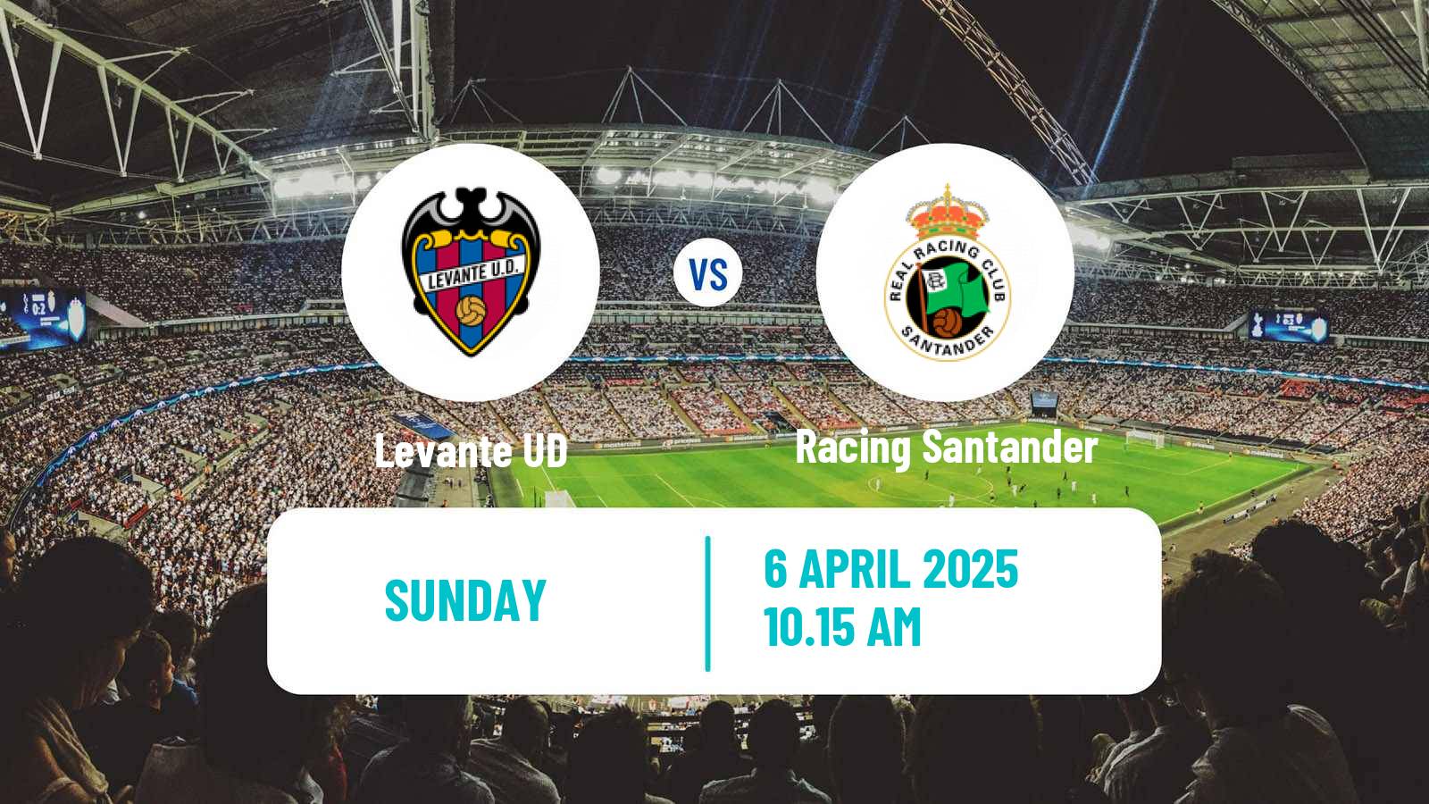 Soccer Spanish LaLiga2 Levante - Racing Santander