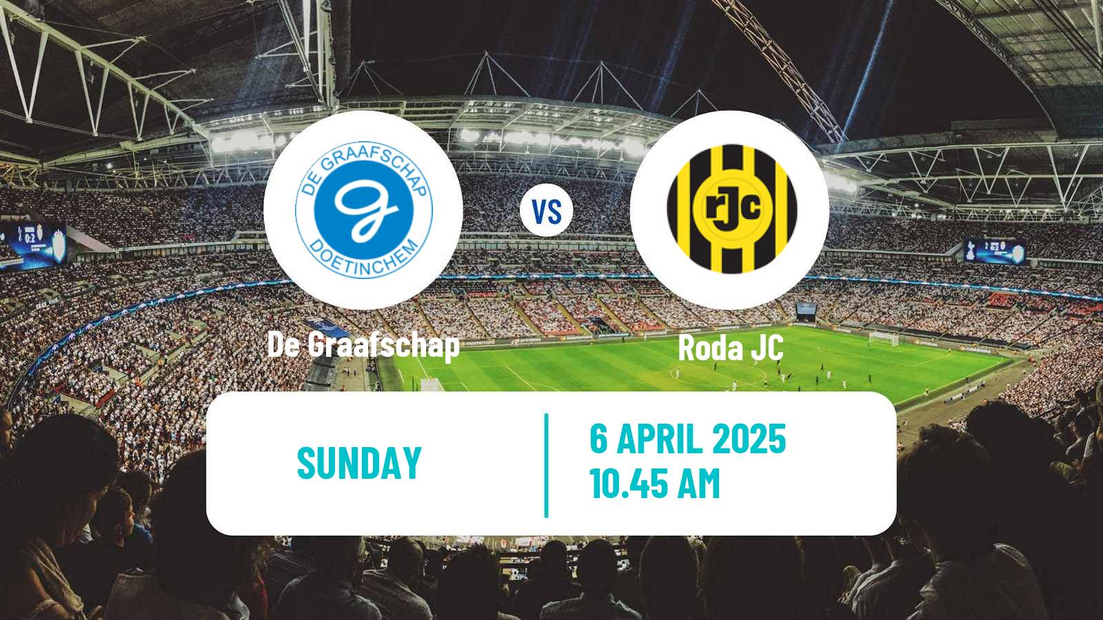 Soccer Dutch Eerste Divisie De Graafschap - Roda