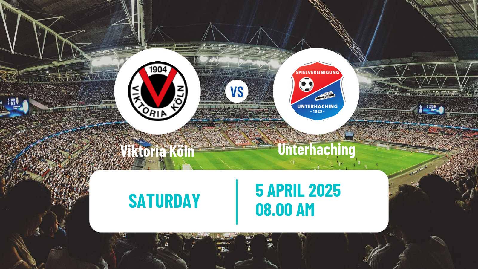 Soccer German 3 Bundesliga Viktoria Köln - Unterhaching