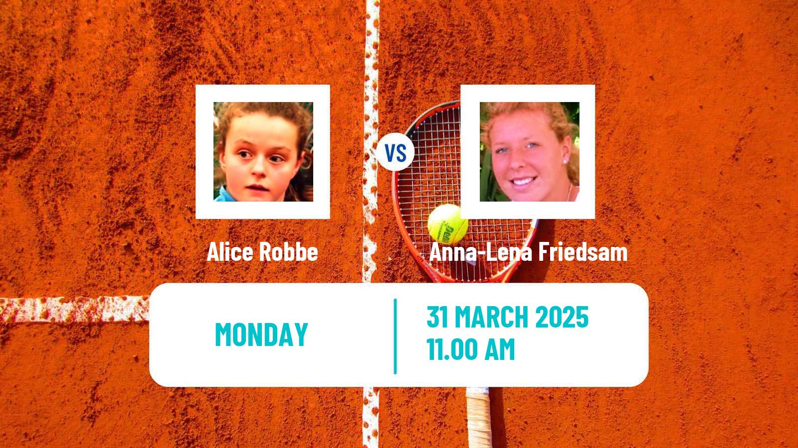 Tennis ITF W50 Nantes Women Alice Robbe - Anna-Lena Friedsam