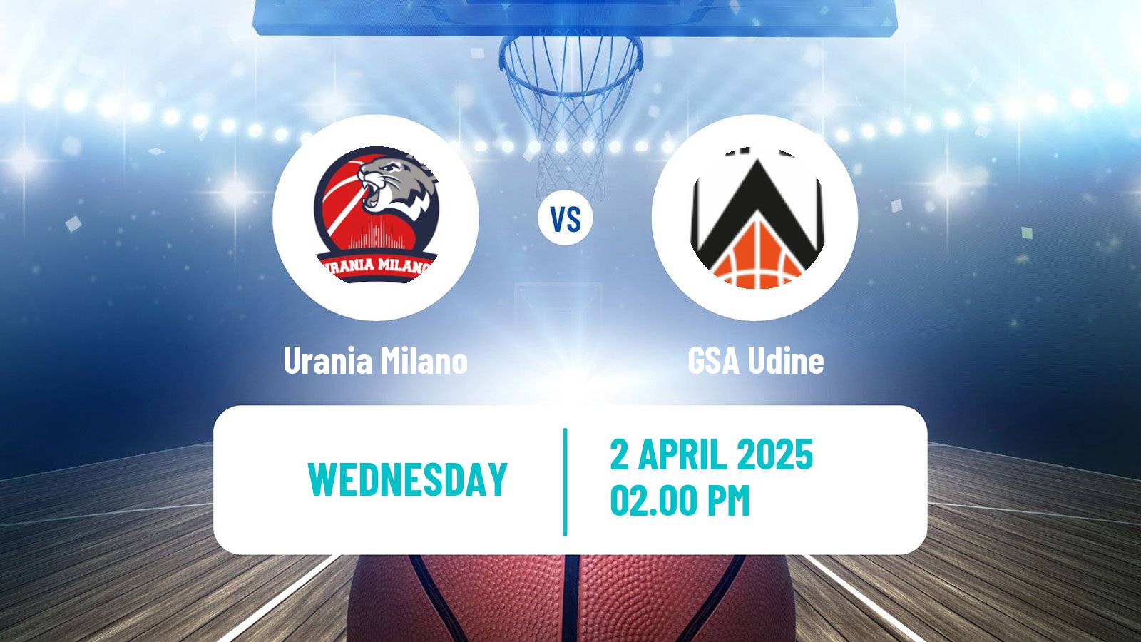 Basketball Italian Serie A2 Basketball Urania Milano - Udine