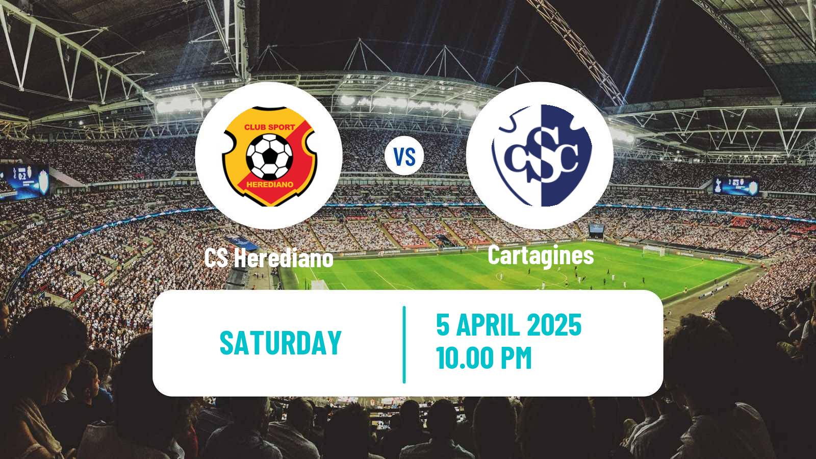 Soccer Costa Rican Primera Division Herediano - Cartagines