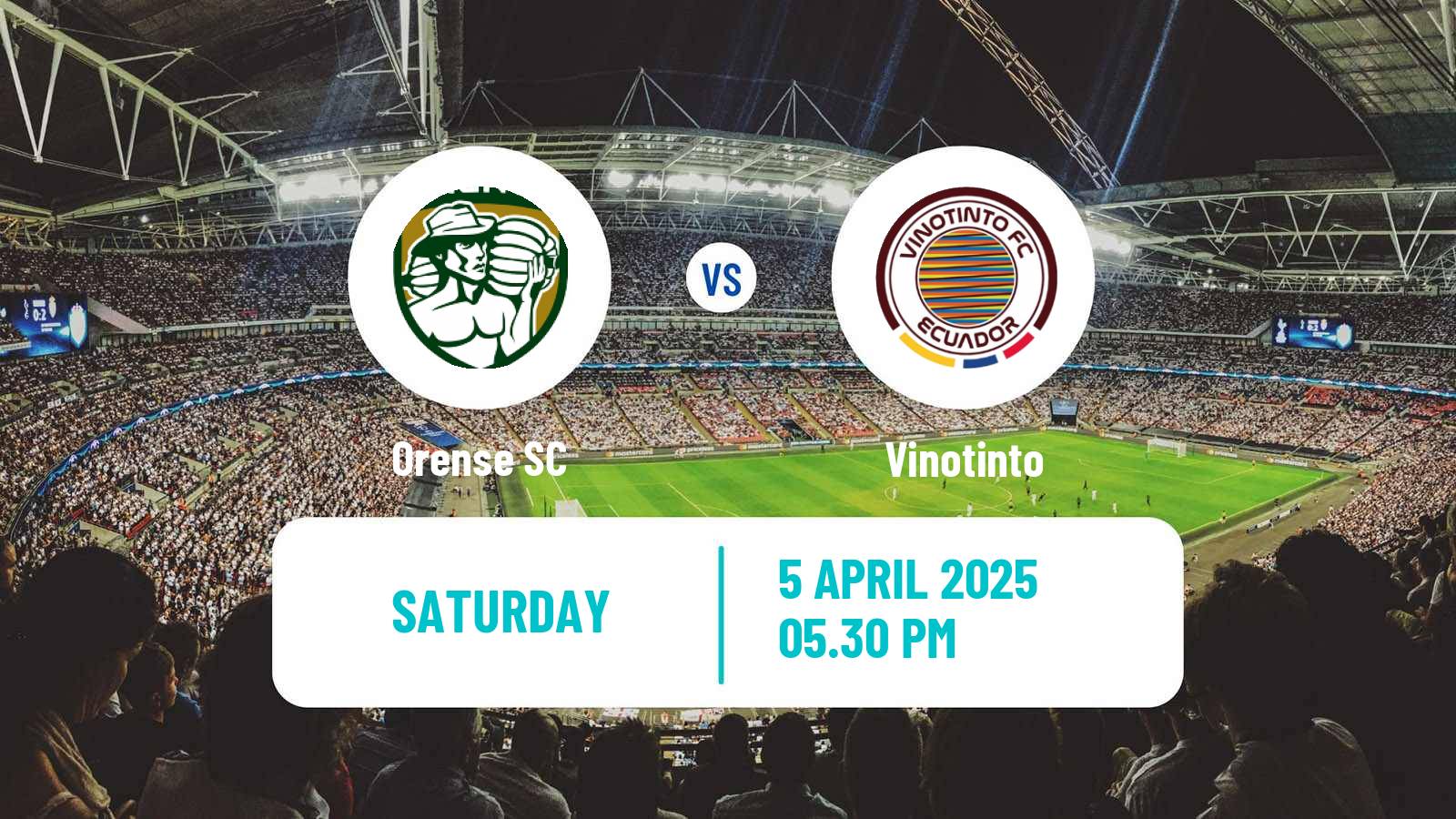 Soccer Ecuadorian Liga Pro Orense - Vinotinto