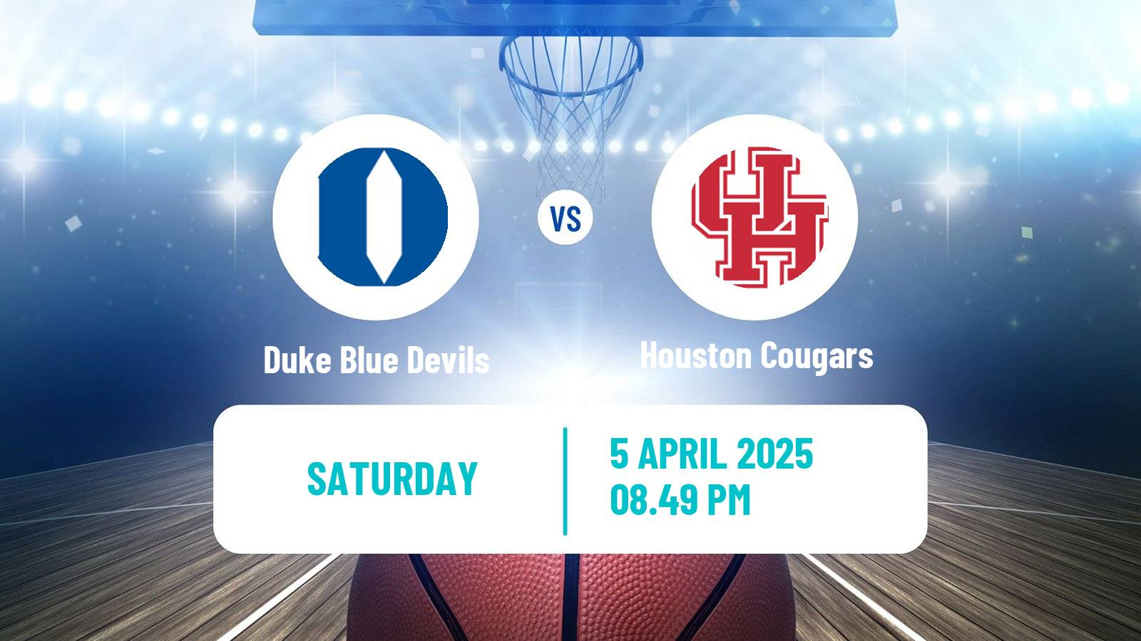 Basketball NCAA College Basketball Duke Blue Devils - Houston Cougars