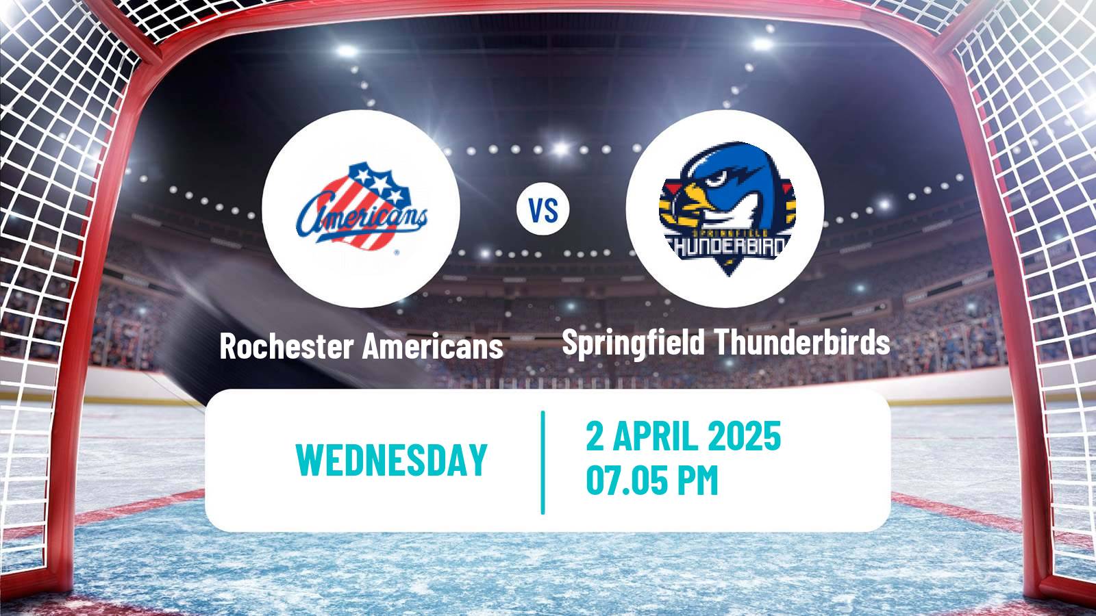 Hockey AHL Rochester Americans - Springfield Thunderbirds