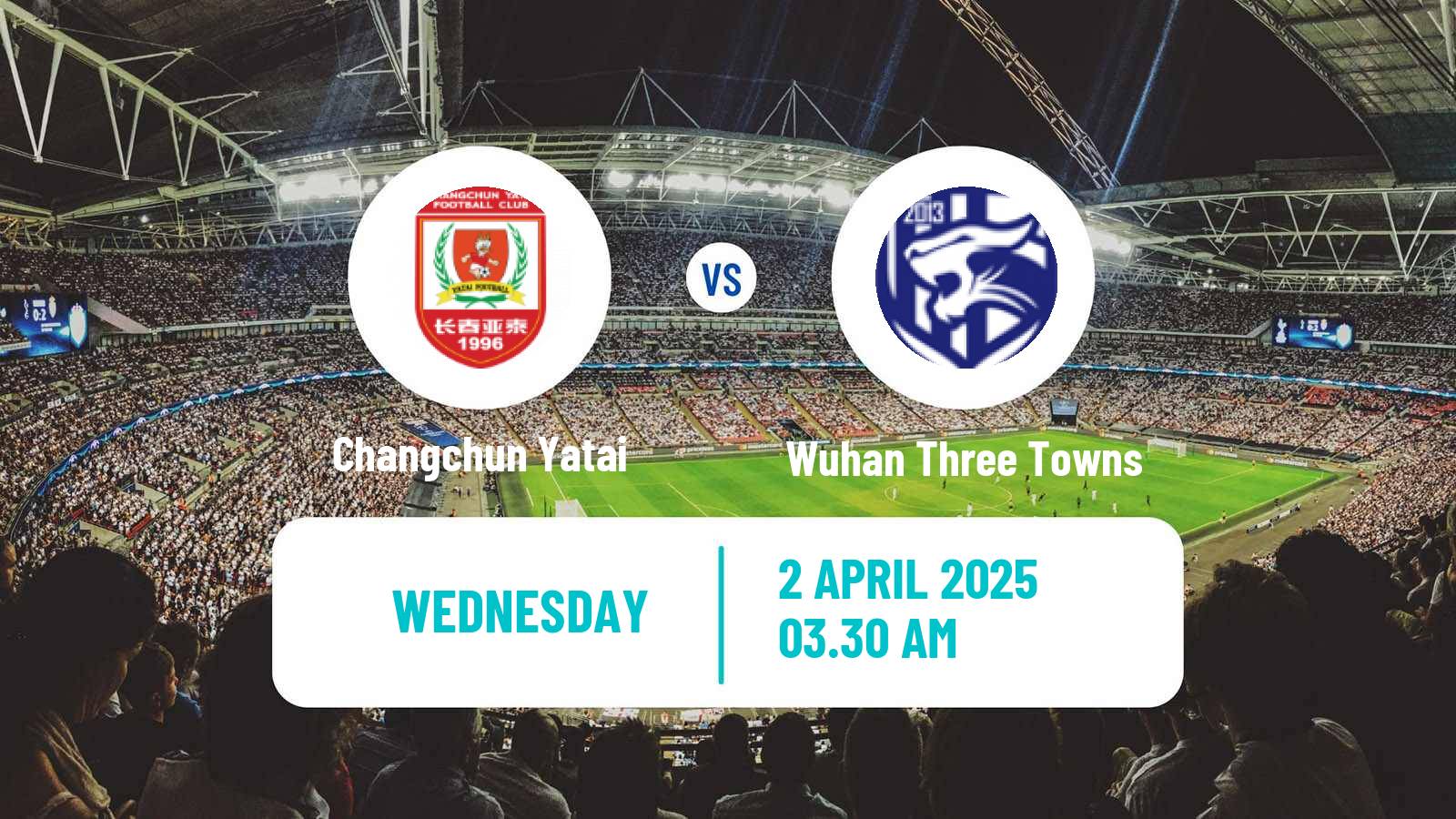 Soccer Chinese Super League Changchun Yatai - Wuhan Three Towns