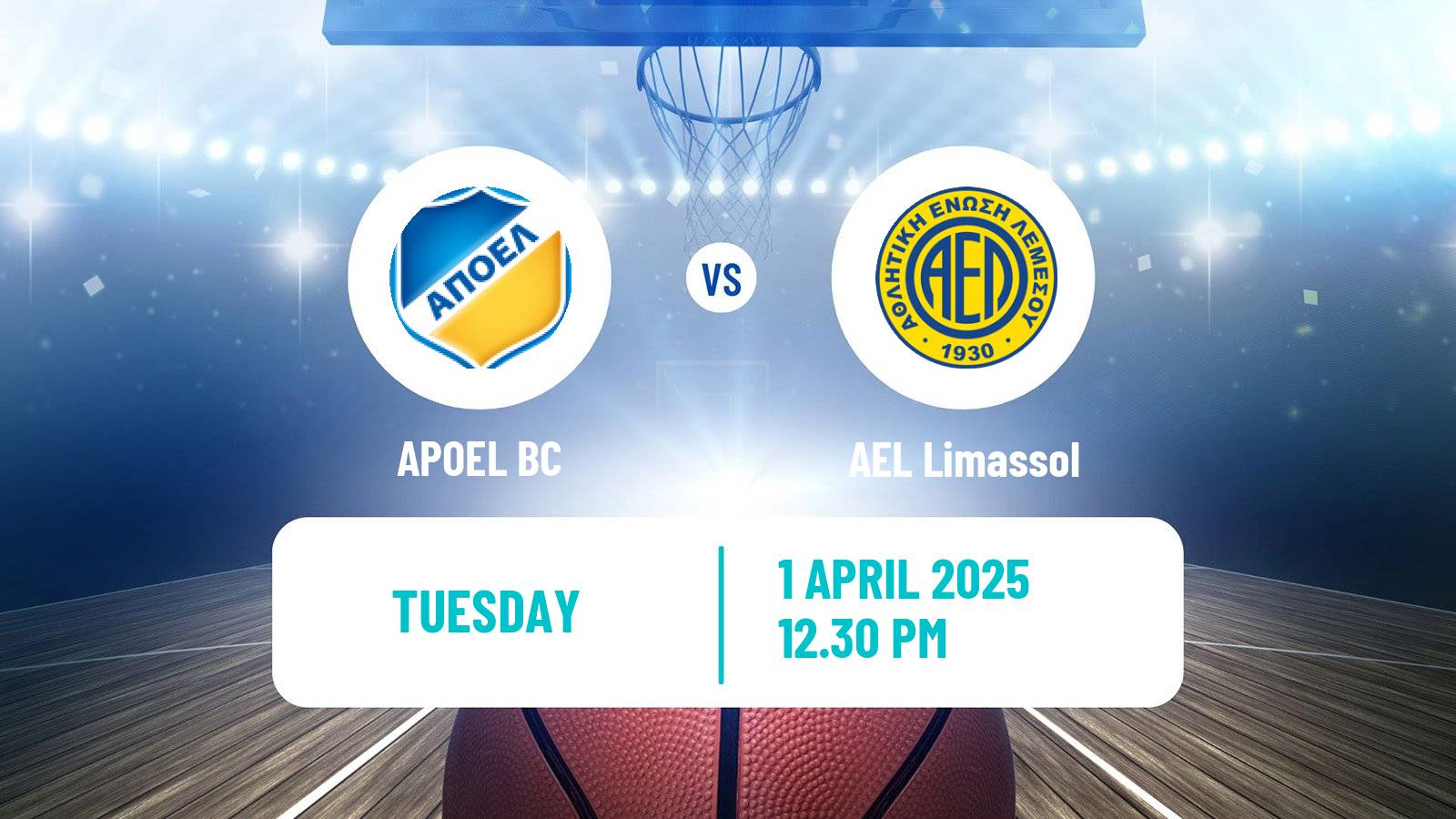 Basketball Cypriot Division A Basketball APOEL - AEL Limassol