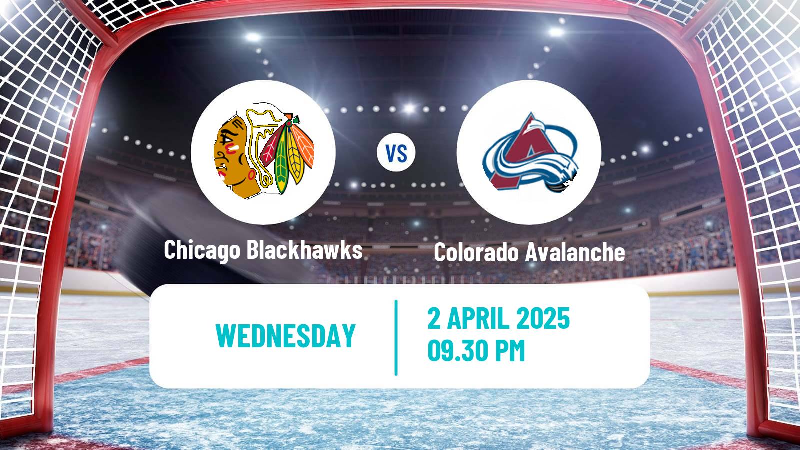 Hockey NHL Chicago Blackhawks - Colorado Avalanche