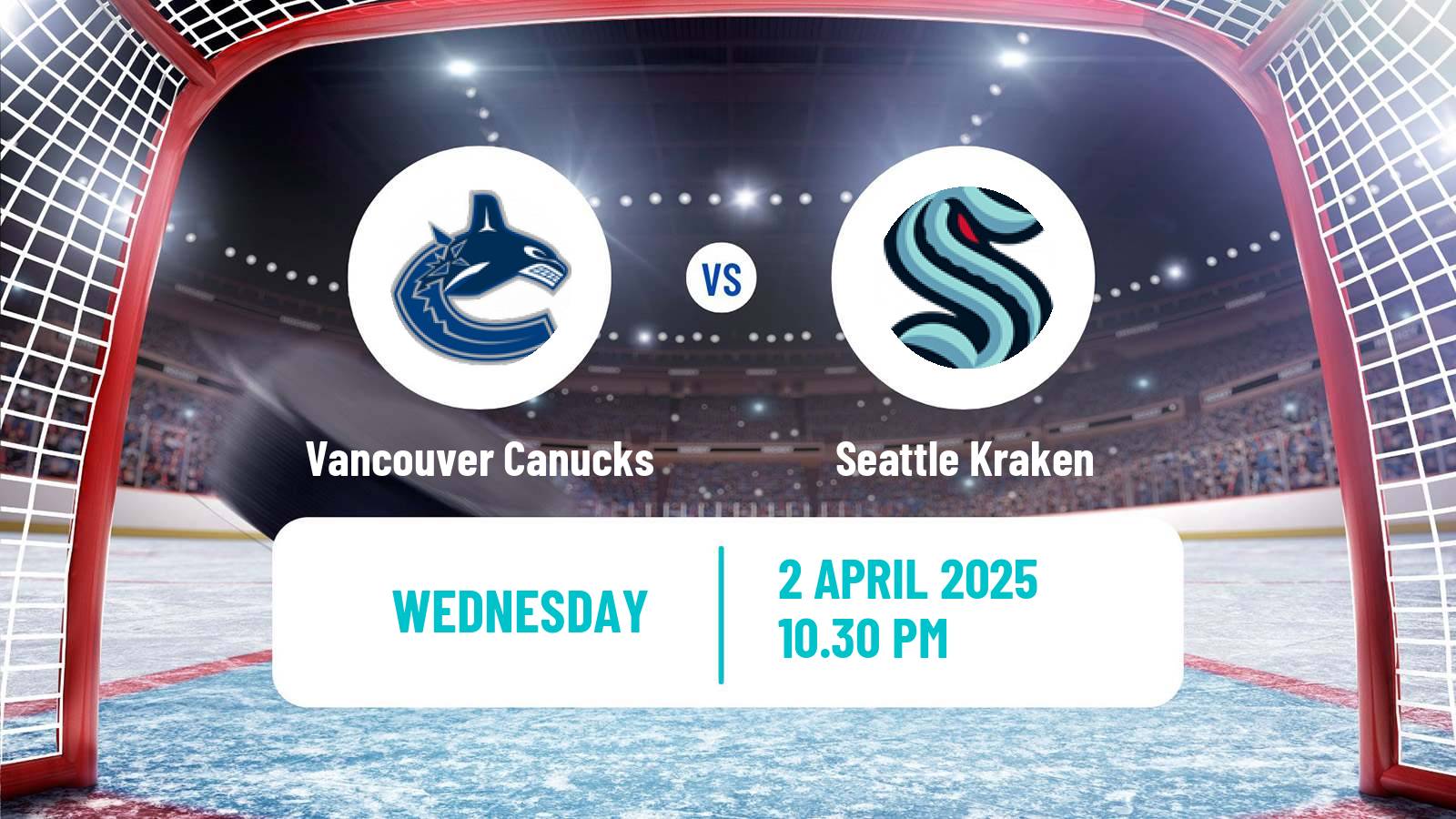 Hockey NHL Vancouver Canucks - Seattle Kraken