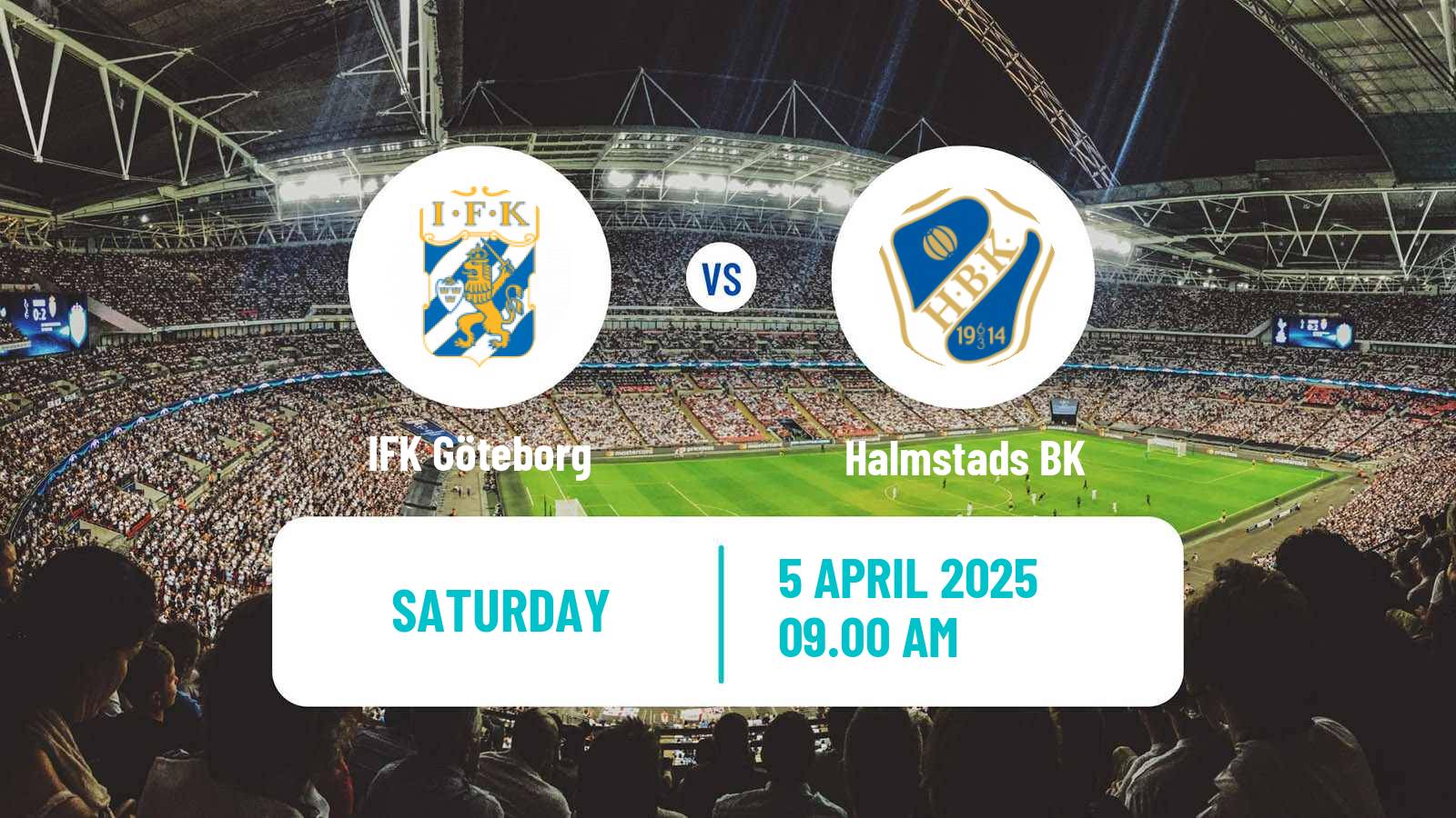 Soccer Swedish Allsvenskan IFK Göteborg - Halmstad
