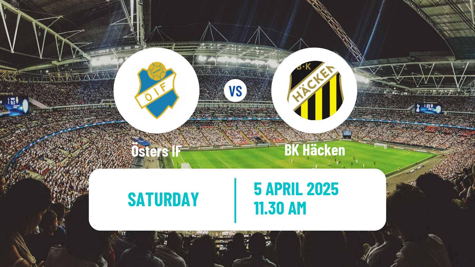 Soccer Swedish Allsvenskan Öster - Häcken