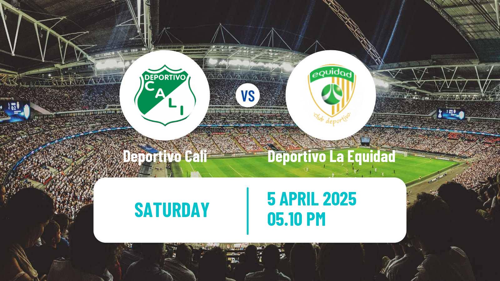 Soccer Colombian Primera A Deportivo Cali - Deportivo La Equidad