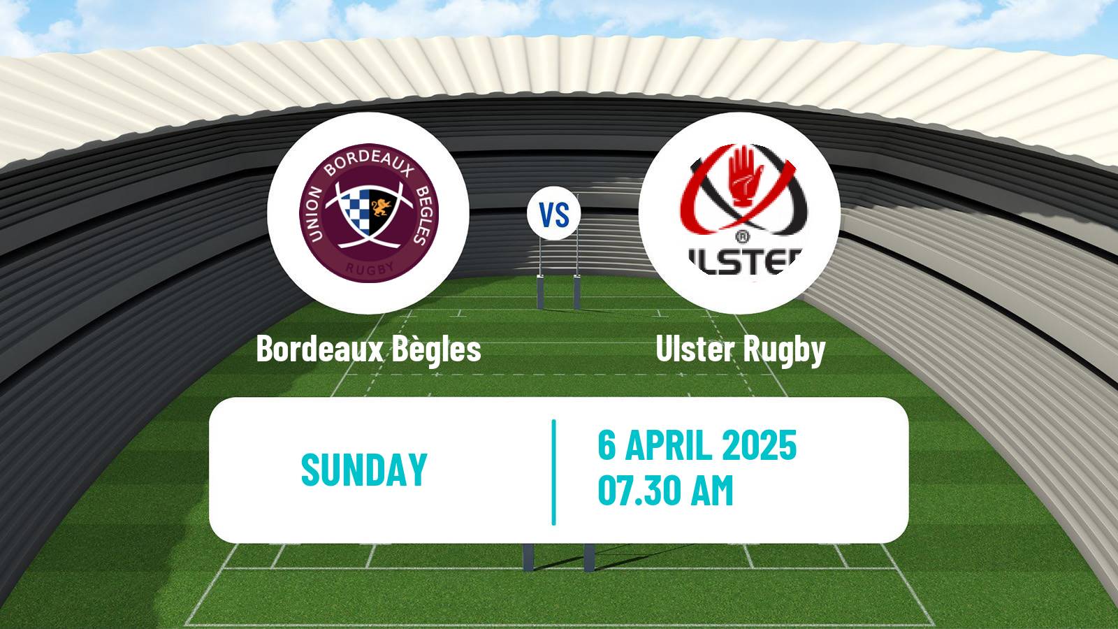 Rugby union European Rugby Champions Cup Bordeaux Bègles - Ulster