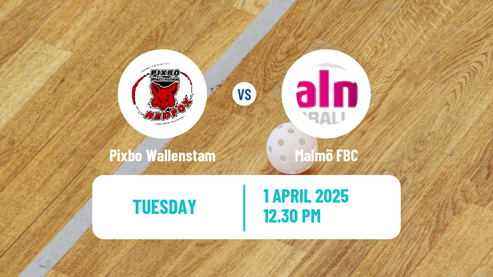 Floorball Swedish Superligan Floorball Women Pixbo Wallenstam - Malmö FBC