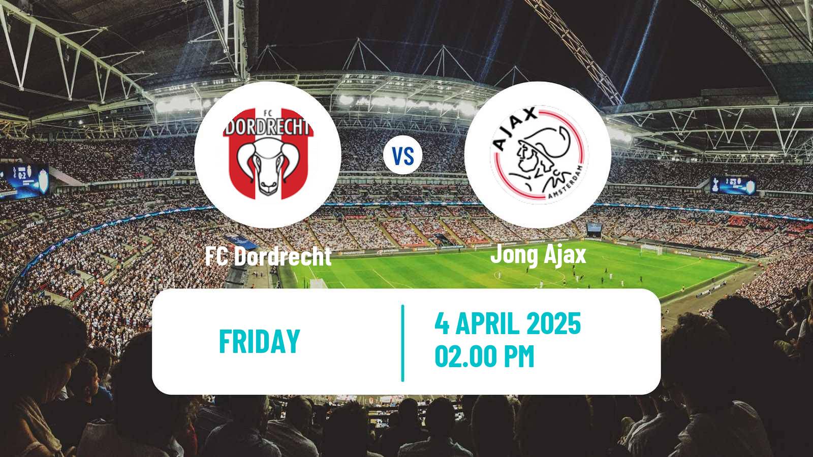 Soccer Dutch Eerste Divisie Dordrecht - Jong Ajax