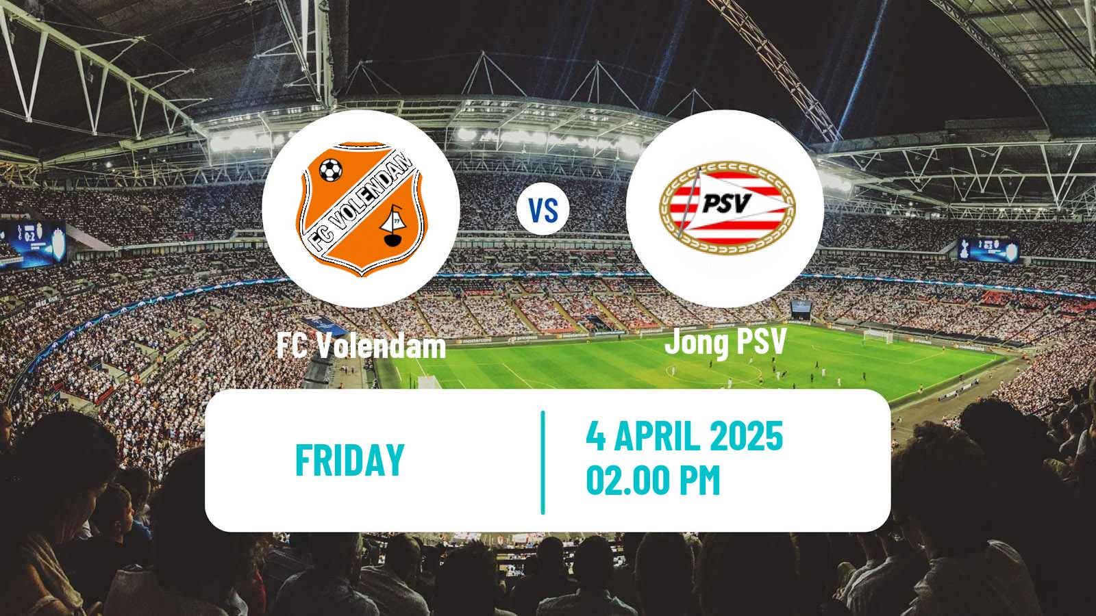Soccer Dutch Eerste Divisie Volendam - Jong PSV