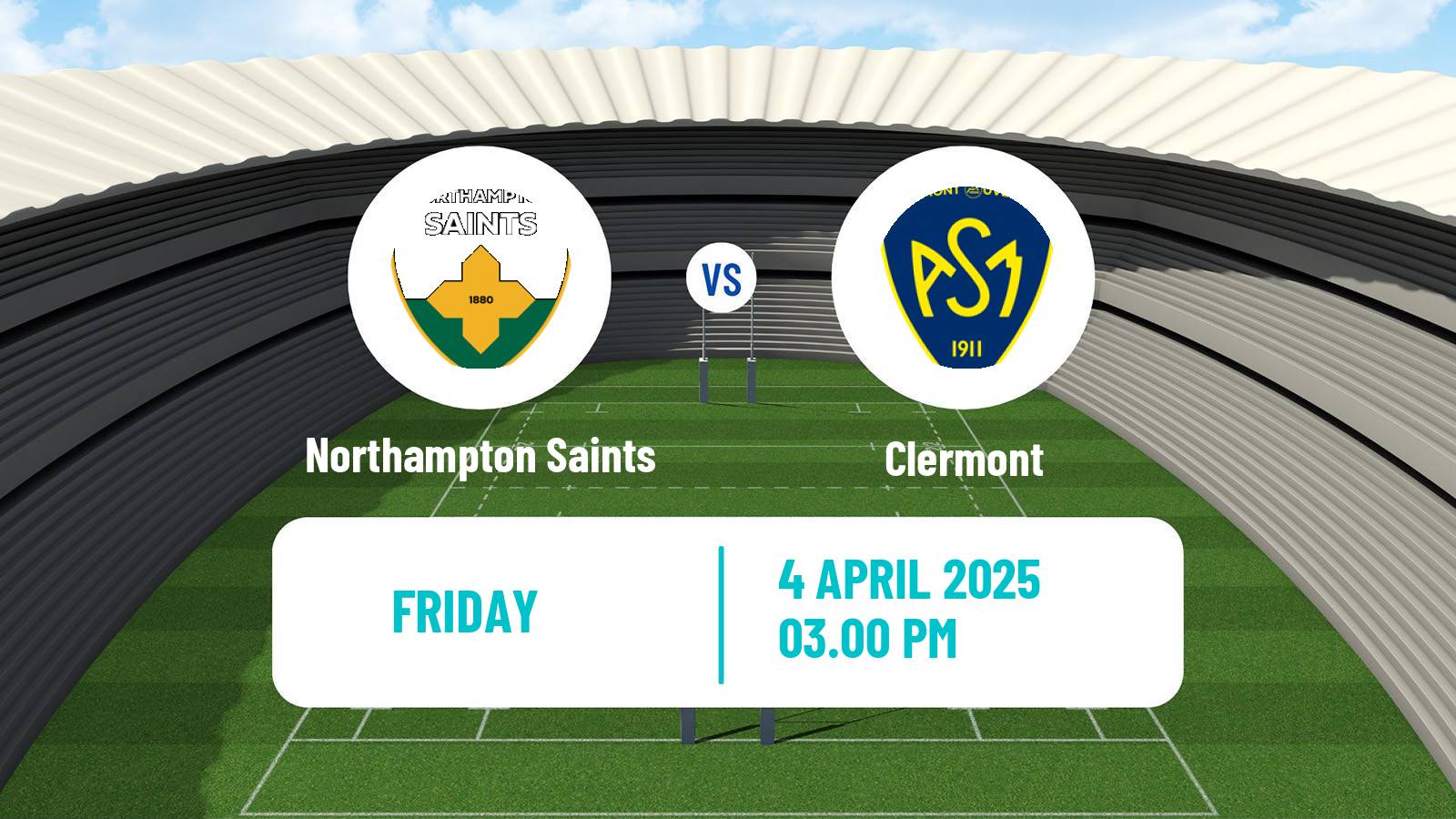 Rugby union European Rugby Champions Cup Northampton Saints - Clermont