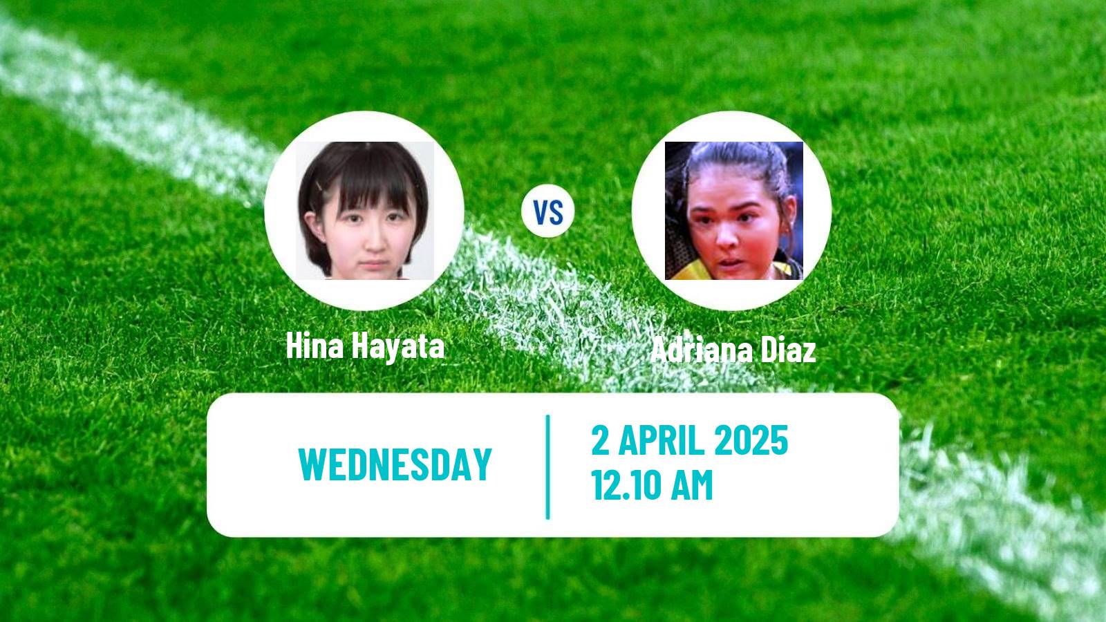 Table tennis Wtt Champions Incheon Women Hina Hayata - Adriana Diaz