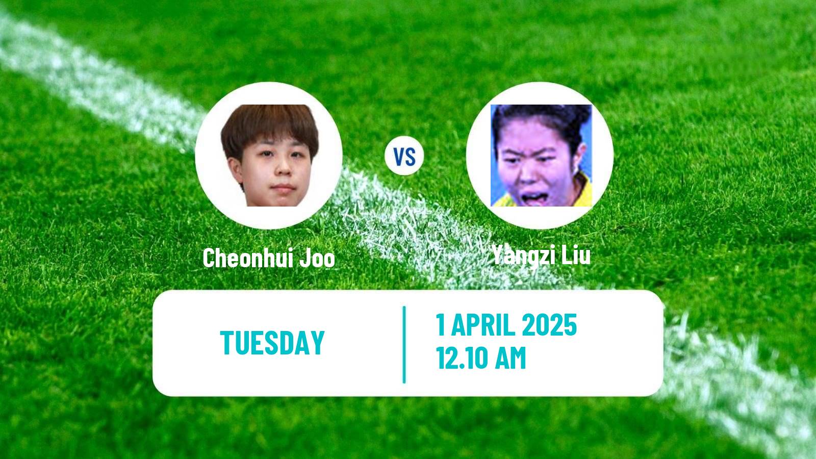 Table tennis Wtt Champions Incheon Women Cheonhui Joo - Yangzi Liu