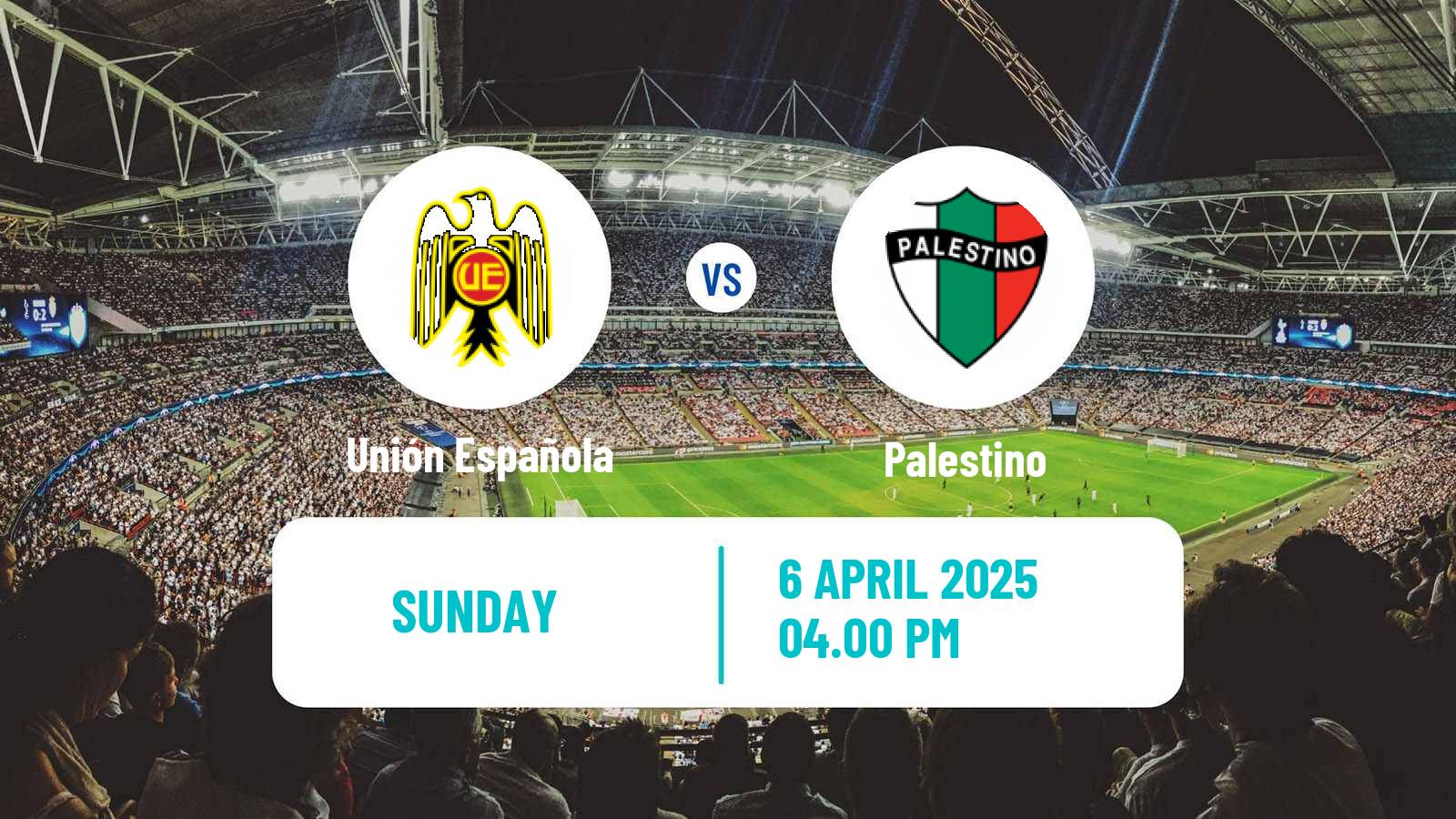 Soccer Chilean Cup Unión Española - Palestino