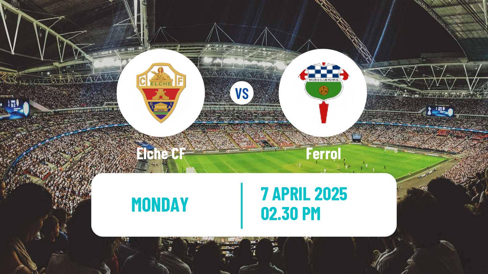 Soccer Spanish LaLiga2 Elche - Ferrol