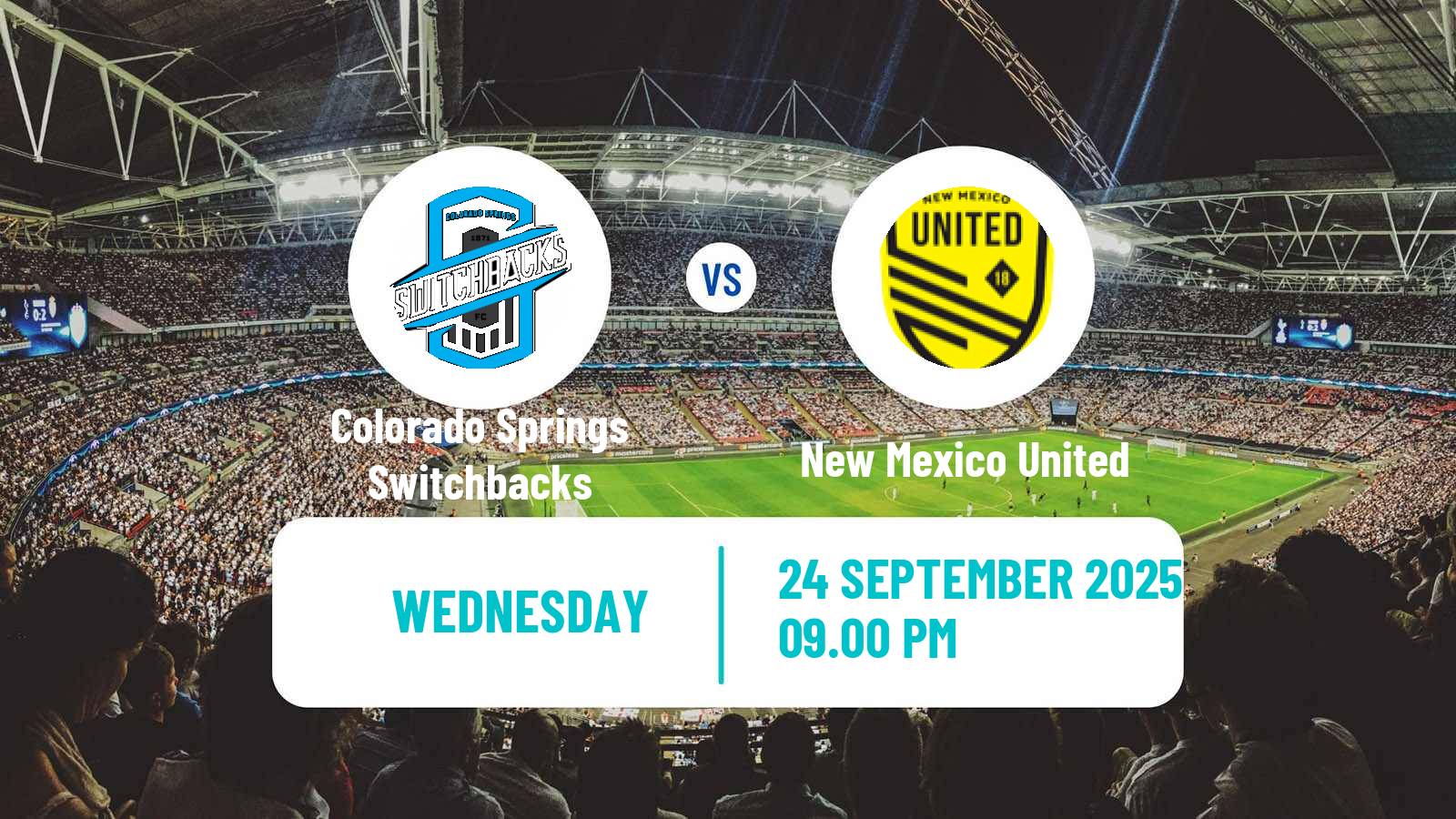 Football USL Championship Colorado Springs Switchbacks - New Mexico United